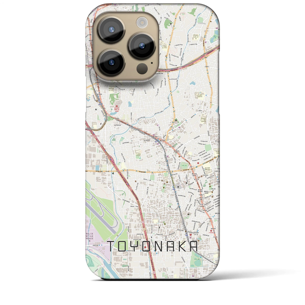 【豊中(大阪府)】地図柄iPhoneケース(バックカバータイプ)