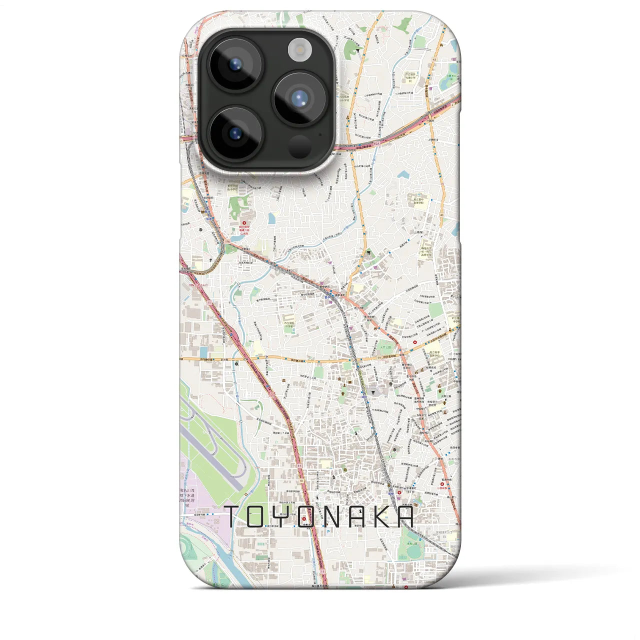 【豊中(大阪府)】地図柄iPhoneケース(バックカバータイプ)