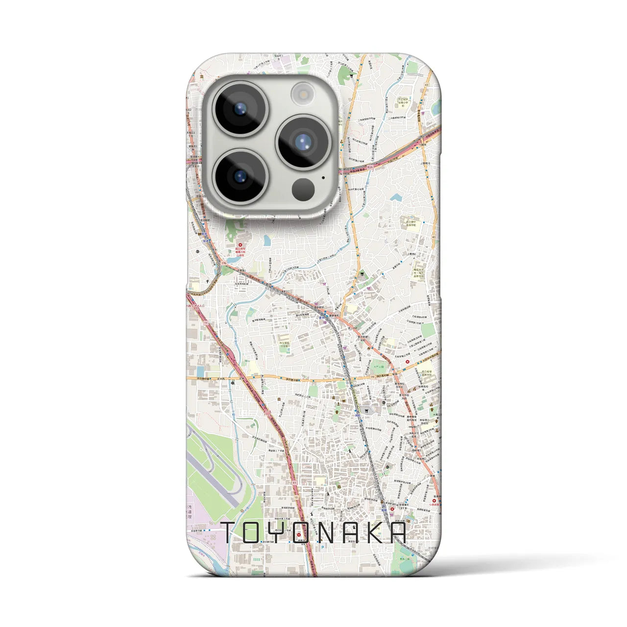【豊中(大阪府)】地図柄iPhoneケース(バックカバータイプ)