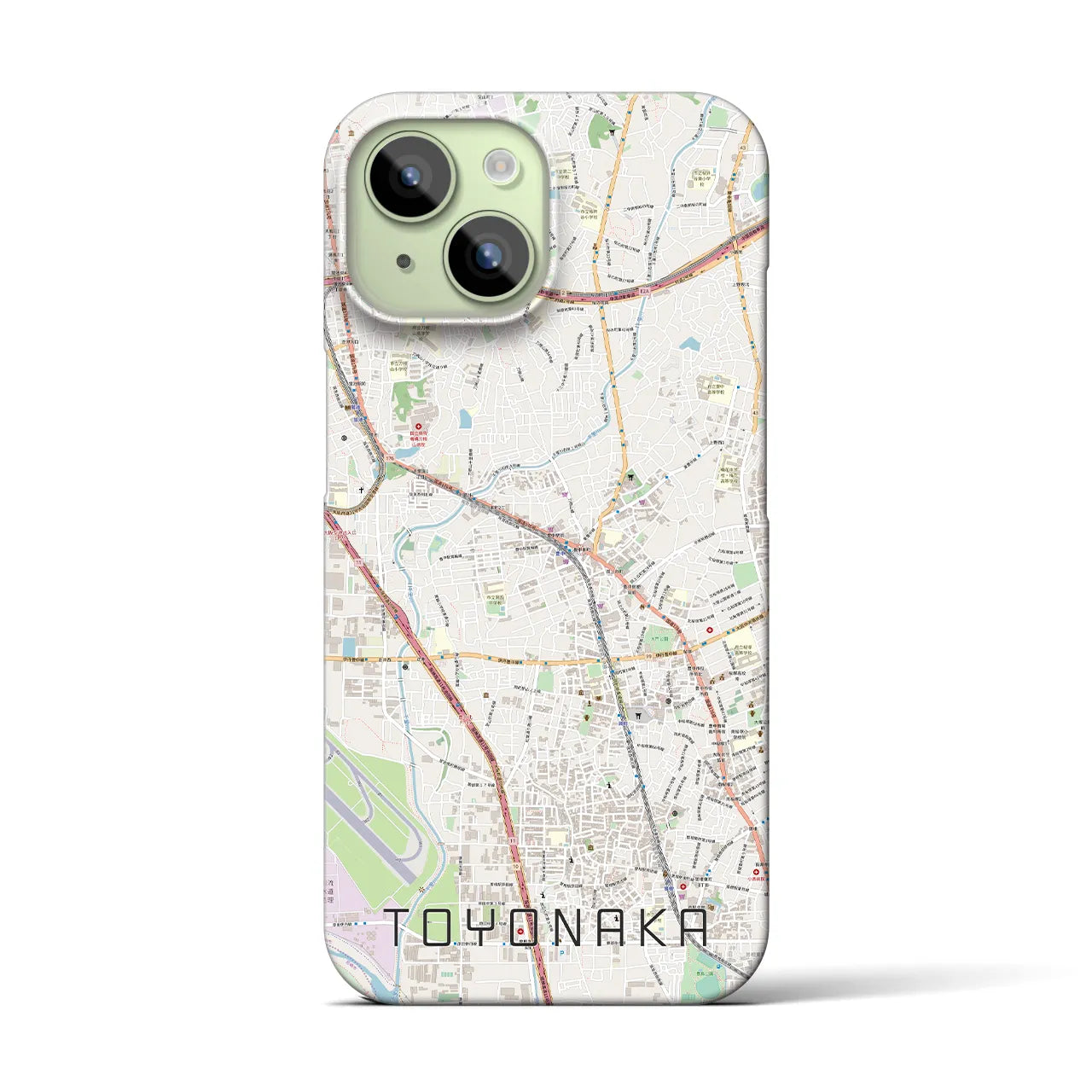 【豊中(大阪府)】地図柄iPhoneケース(バックカバータイプ)