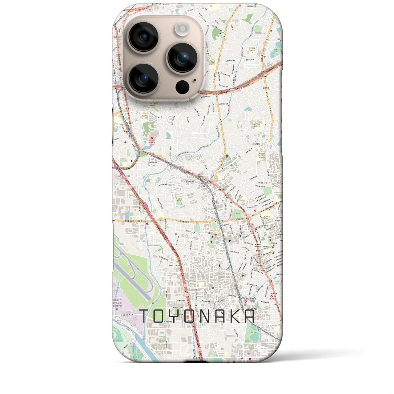 【豊中(大阪府)】地図柄iPhoneケース(バックカバータイプ)