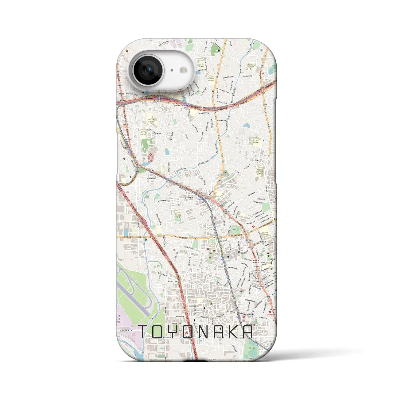 【豊中(大阪府)】地図柄iPhoneケース(バックカバータイプ)