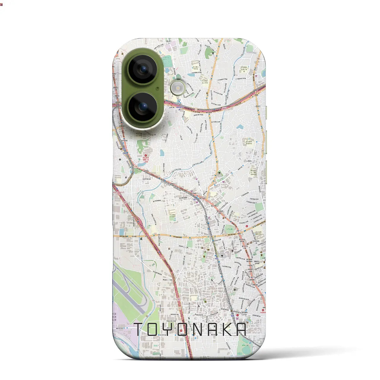 【豊中(大阪府)】地図柄iPhoneケース(バックカバータイプ)