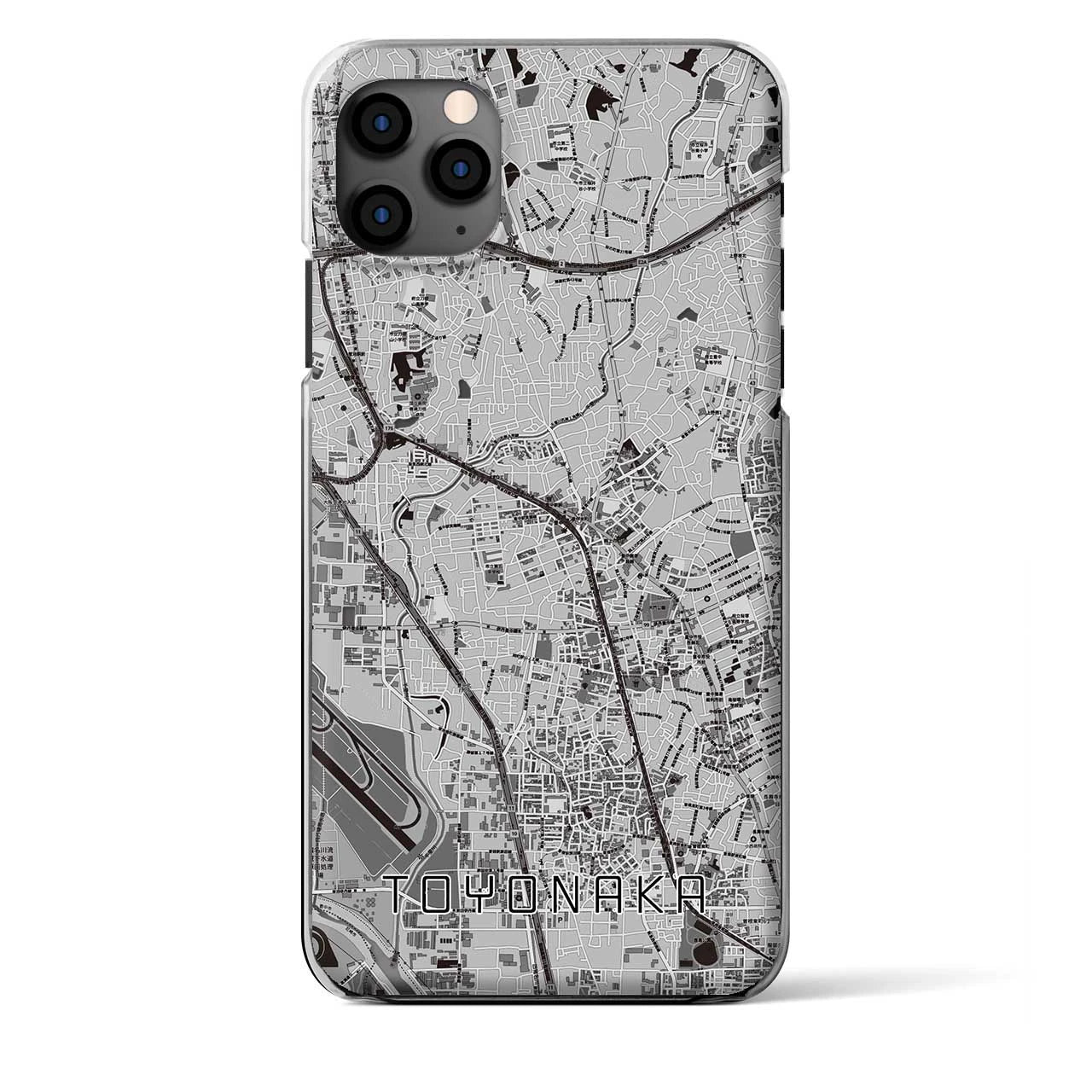 【豊中(大阪府)】地図柄iPhoneケース(クリアタイプ)