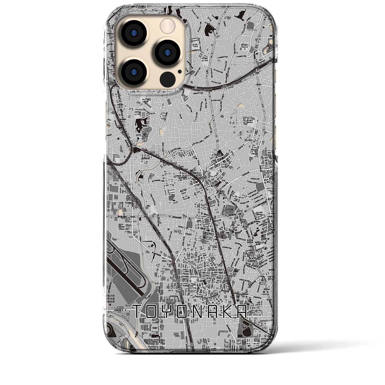 【豊中(大阪府)】地図柄iPhoneケース(クリアタイプ)