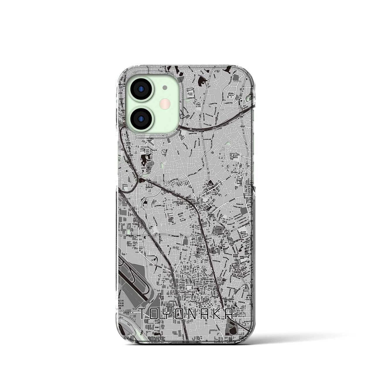 【豊中(大阪府)】地図柄iPhoneケース(クリアタイプ)