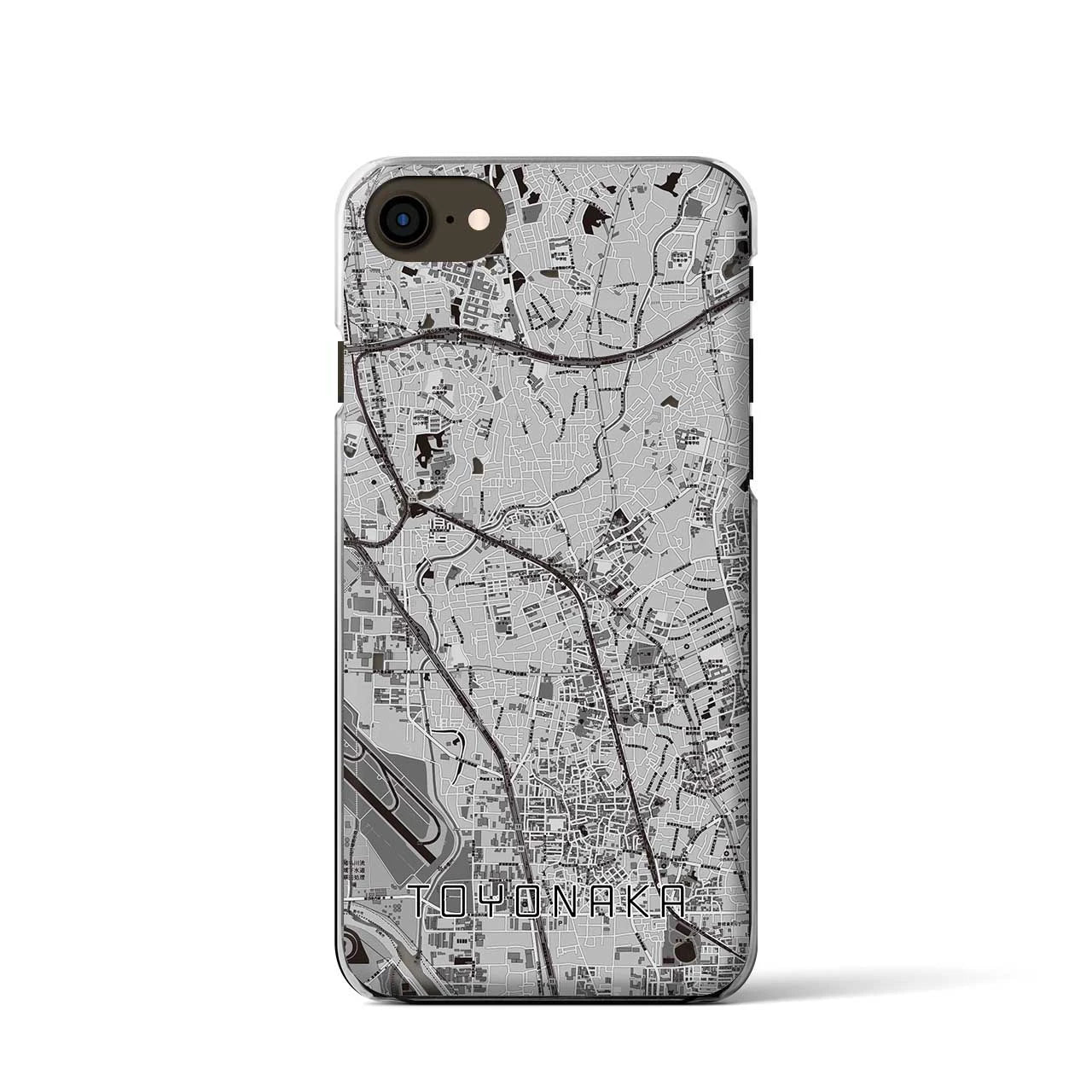 【豊中(大阪府)】地図柄iPhoneケース(クリアタイプ)