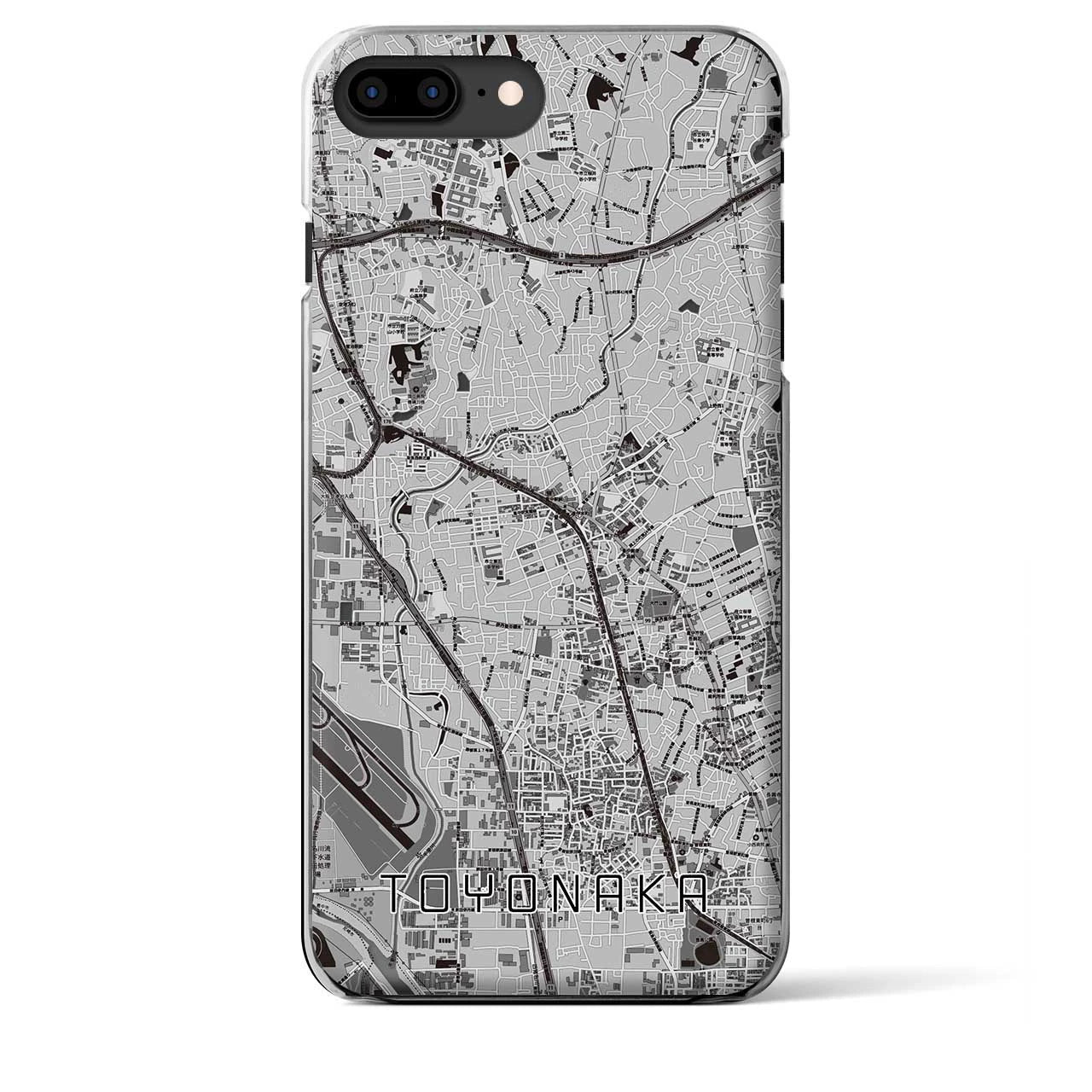 【豊中(大阪府)】地図柄iPhoneケース(クリアタイプ)