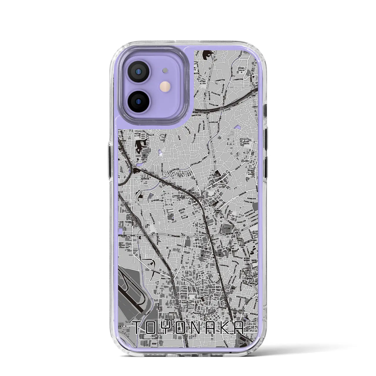 【豊中(大阪府)】地図柄iPhoneケース(MagSafeタイプ)