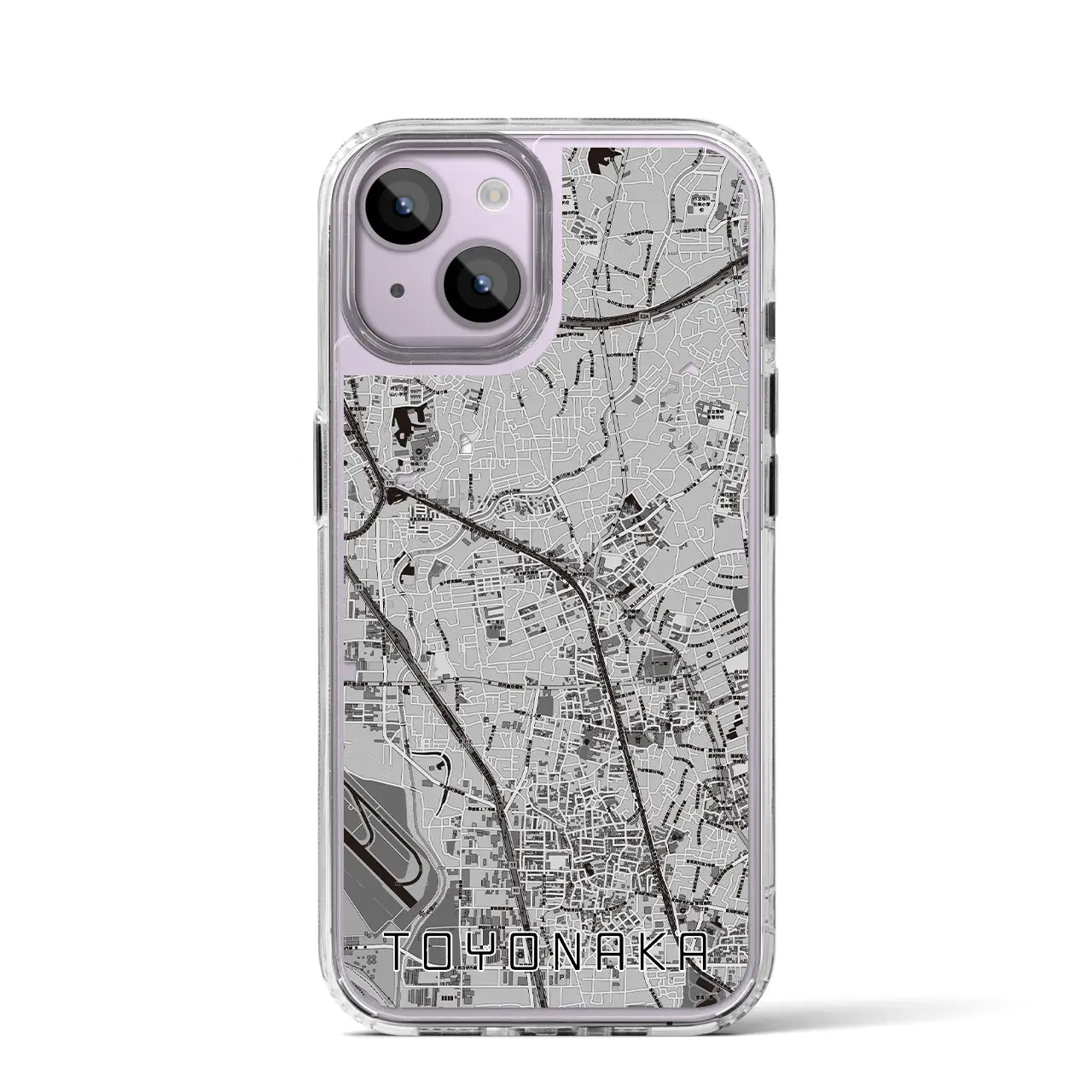 【豊中(大阪府)】地図柄iPhoneケース(MagSafeタイプ)