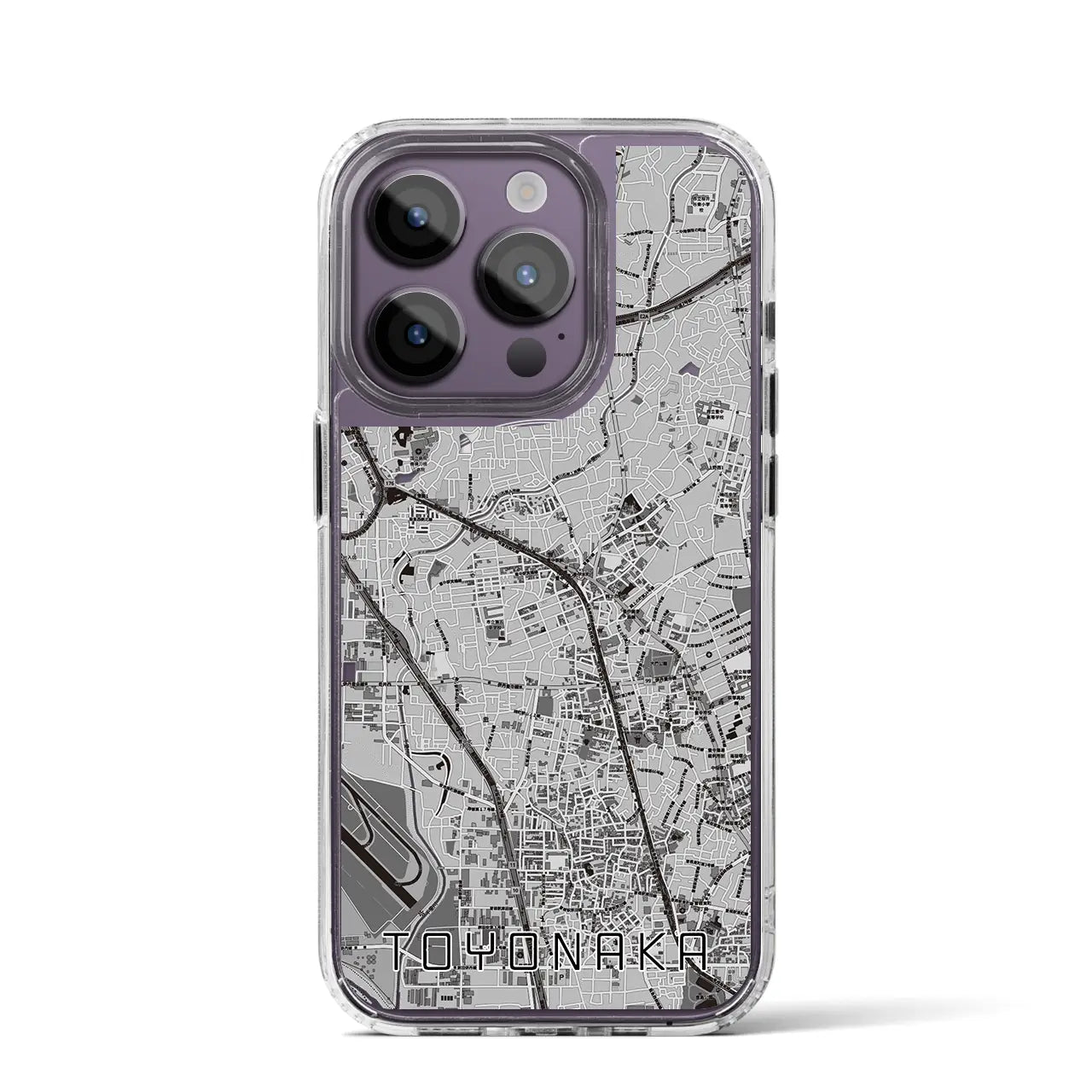 【豊中(大阪府)】地図柄iPhoneケース(MagSafeタイプ)