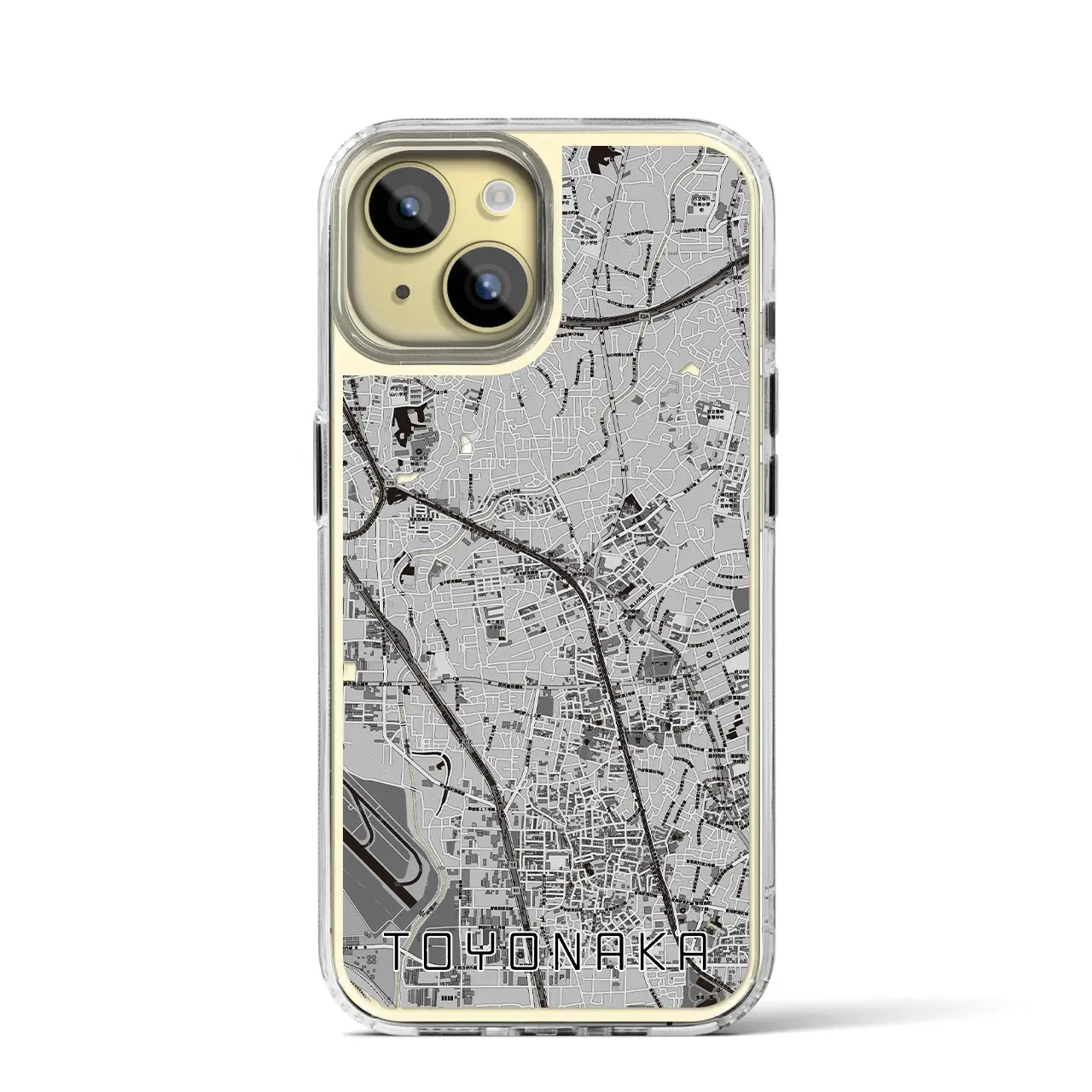 【豊中(大阪府)】地図柄iPhoneケース(MagSafeタイプ)