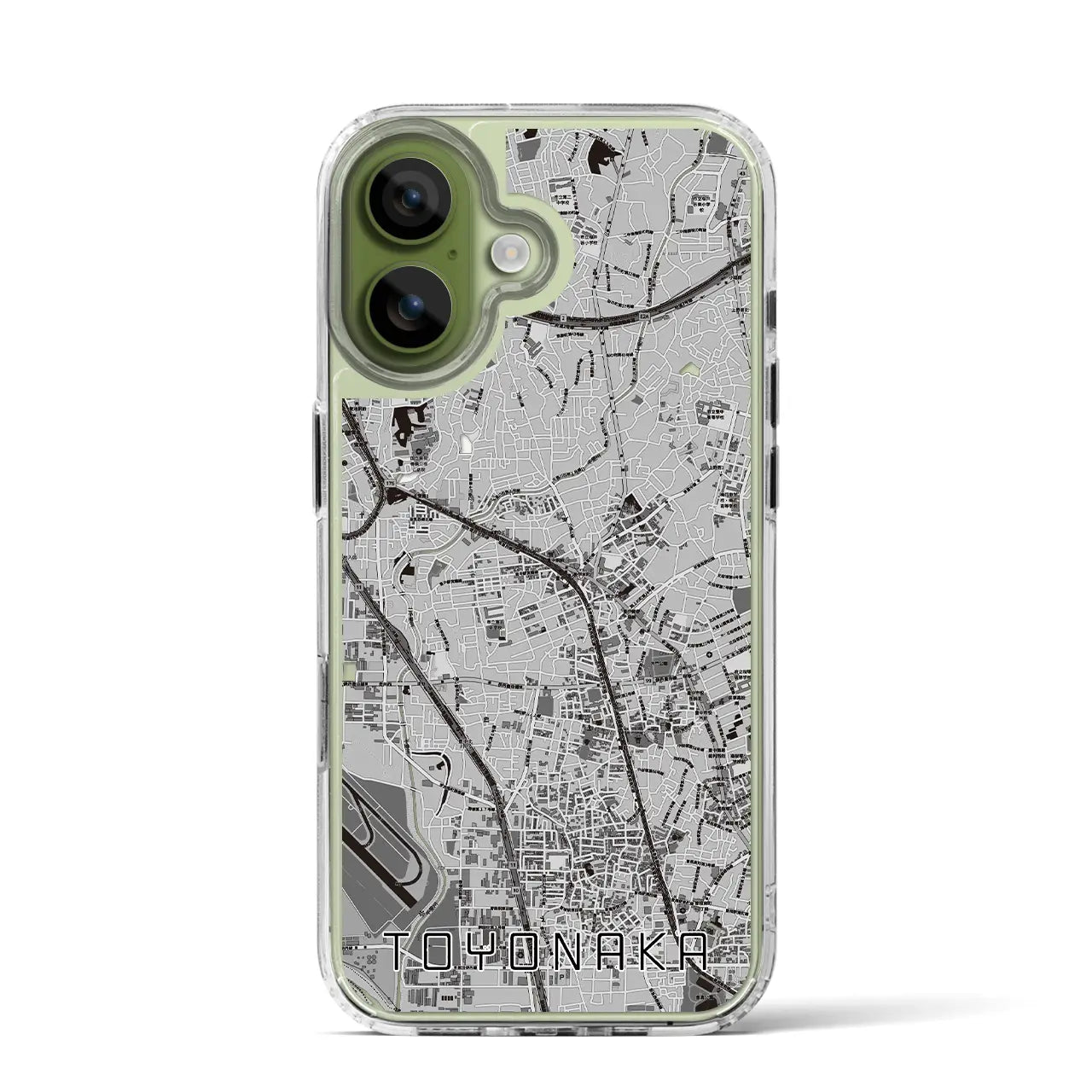 【豊中(大阪府)】地図柄iPhoneケース(MagSafeタイプ)