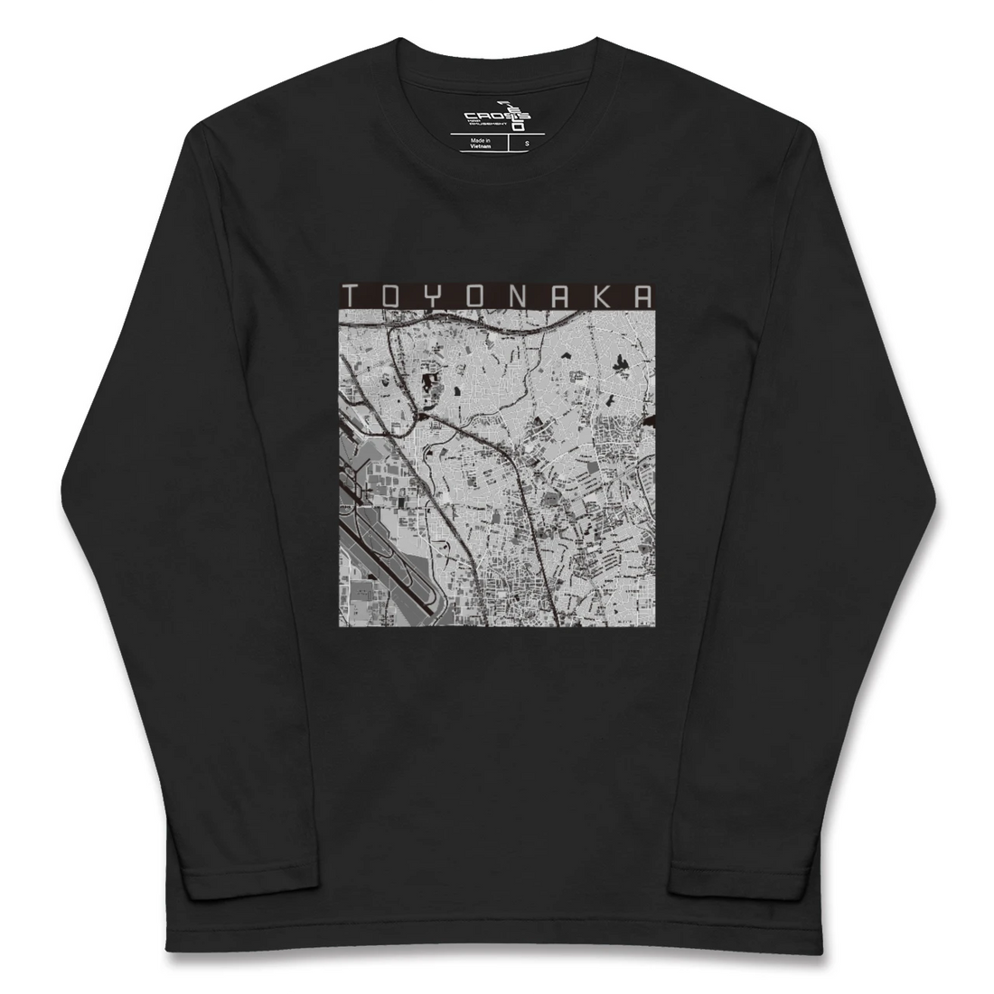 【豊中(大阪府)】地図柄ロングスリーブTシャツ