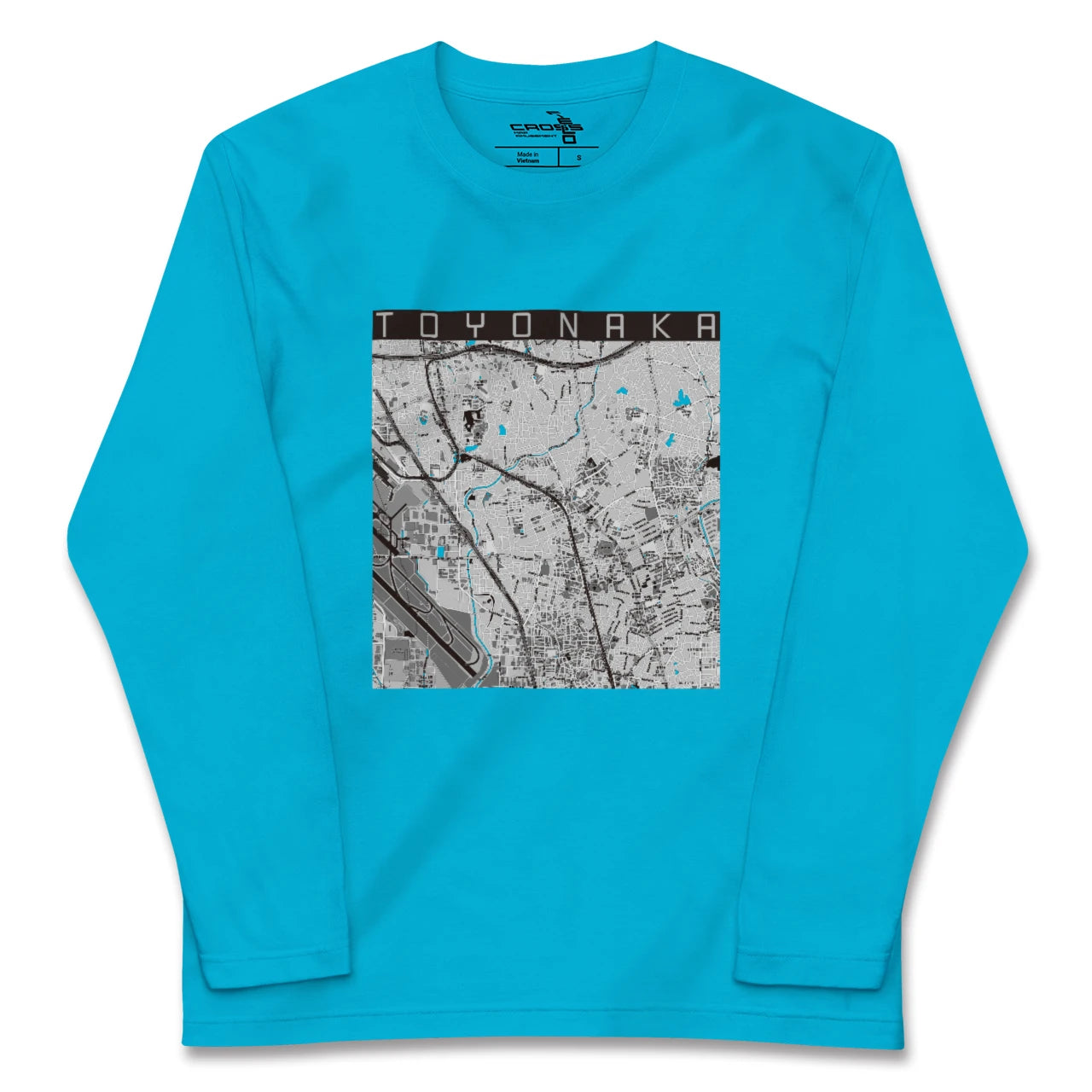 【豊中(大阪府)】地図柄ロングスリーブTシャツ