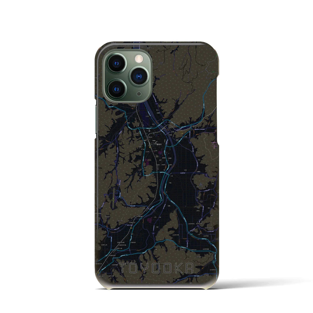 【豊岡(兵庫県)】地図柄iPhoneケース(バックカバータイプ)