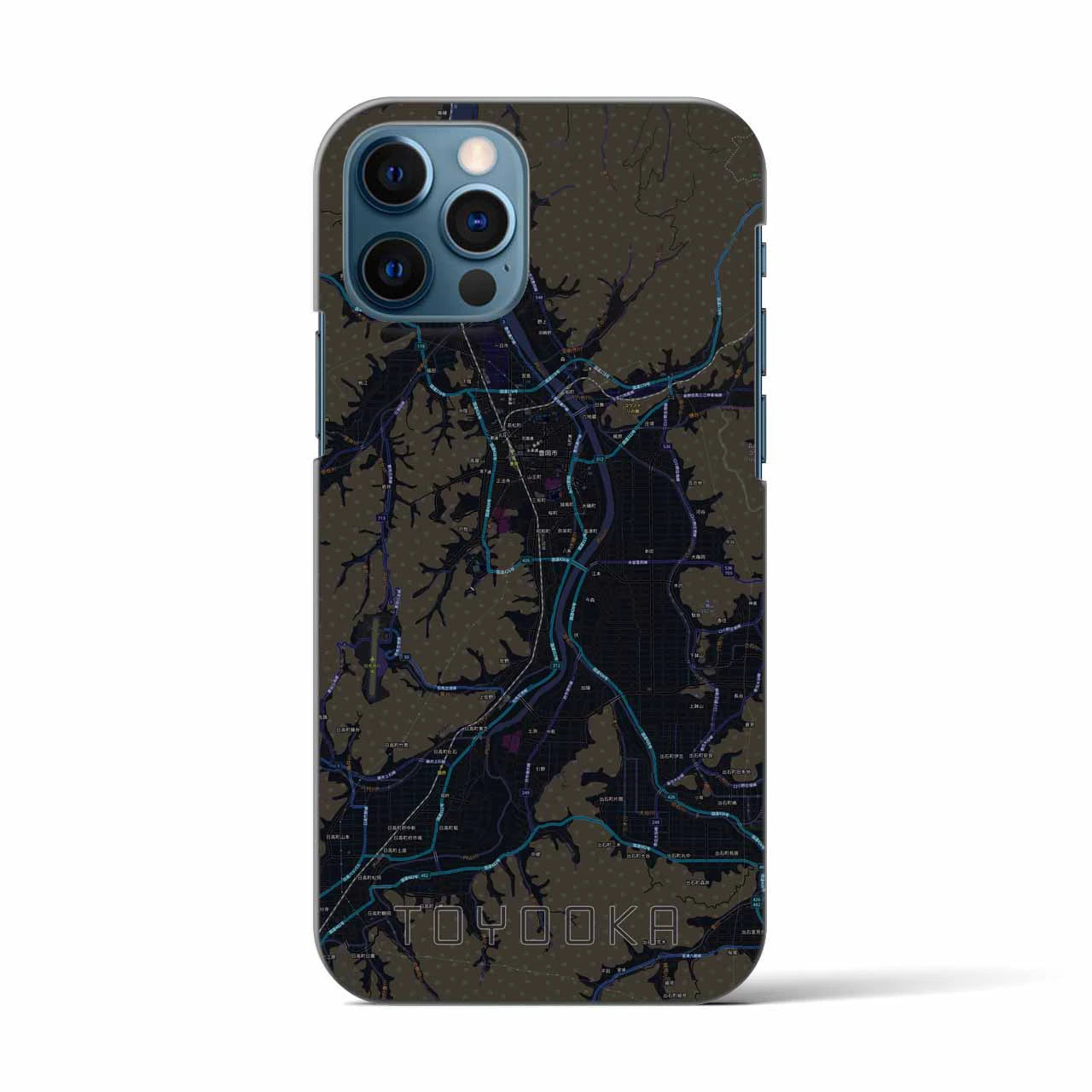 【豊岡(兵庫県)】地図柄iPhoneケース(バックカバータイプ)