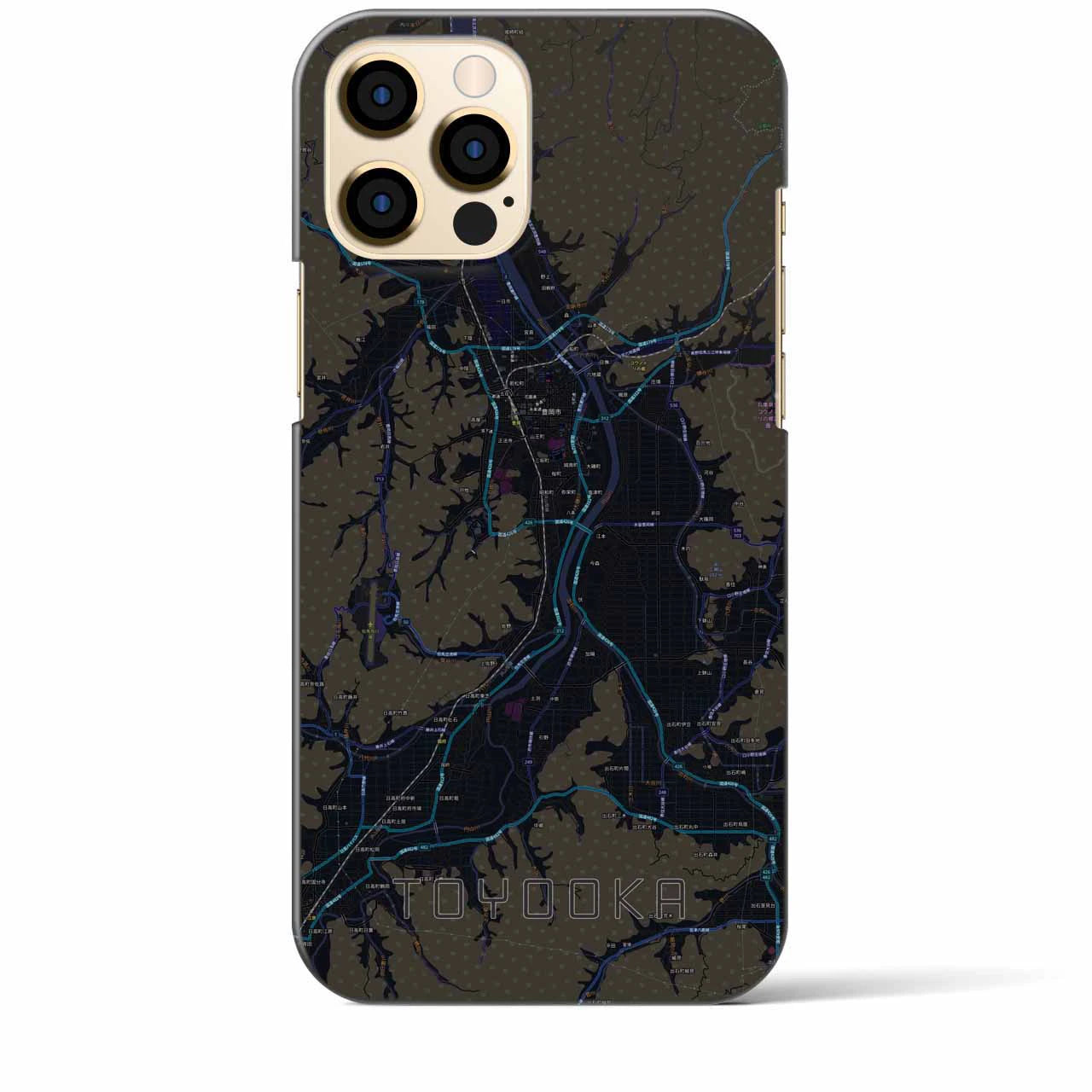 【豊岡(兵庫県)】地図柄iPhoneケース(バックカバータイプ)