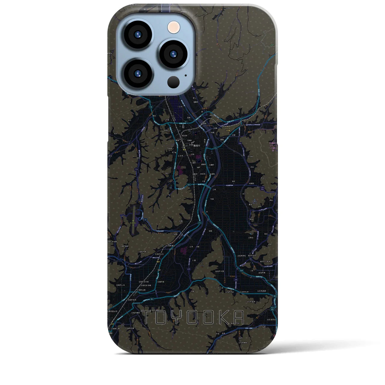 【豊岡(兵庫県)】地図柄iPhoneケース(バックカバータイプ)