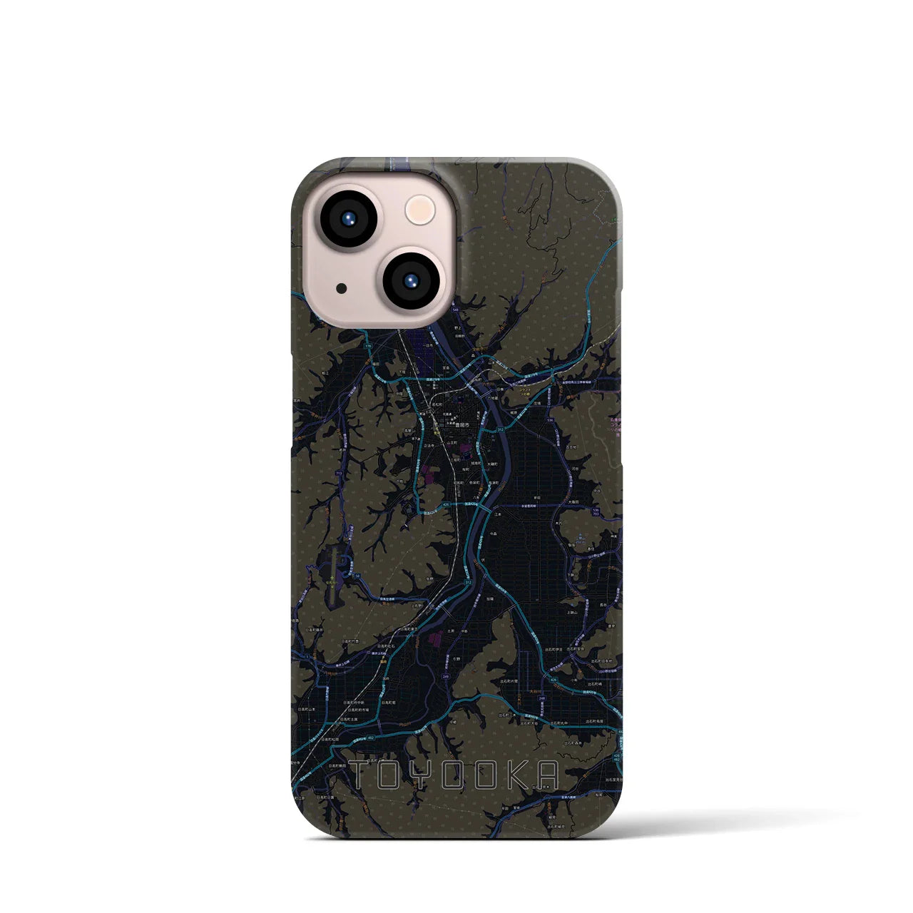 【豊岡(兵庫県)】地図柄iPhoneケース(バックカバータイプ)
