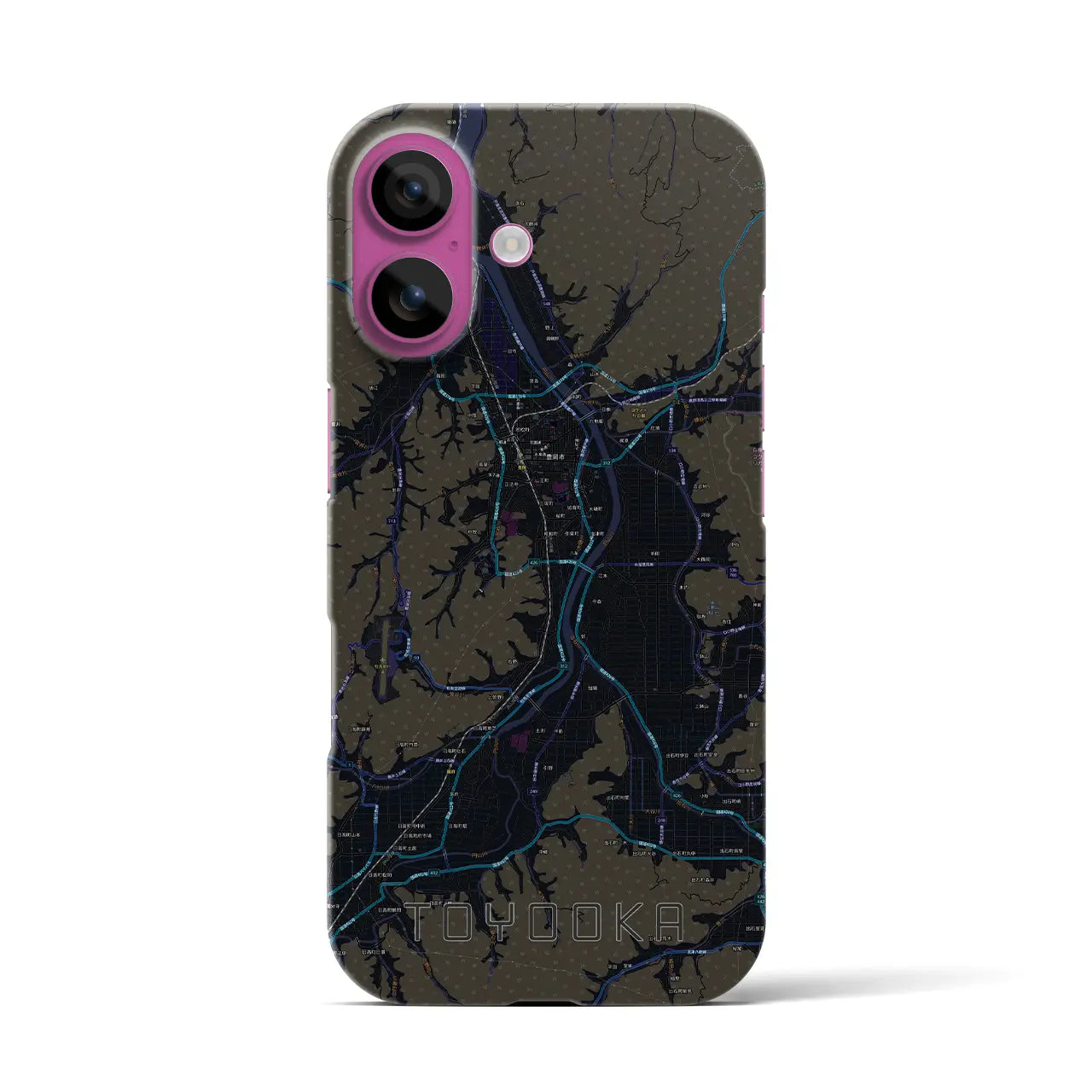 【豊岡(兵庫県)】地図柄iPhoneケース(バックカバータイプ)