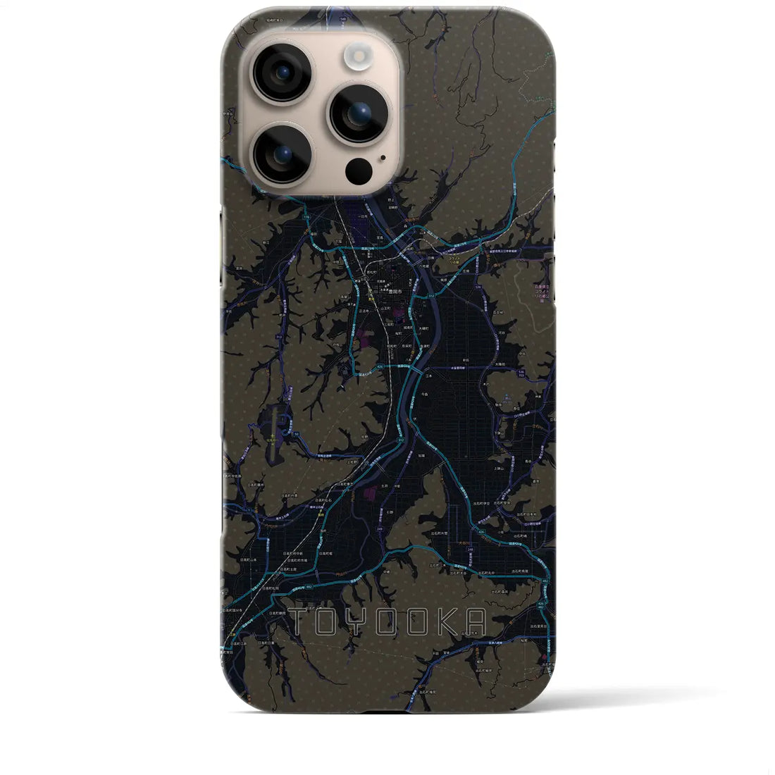 【豊岡(兵庫県)】地図柄iPhoneケース(バックカバータイプ)