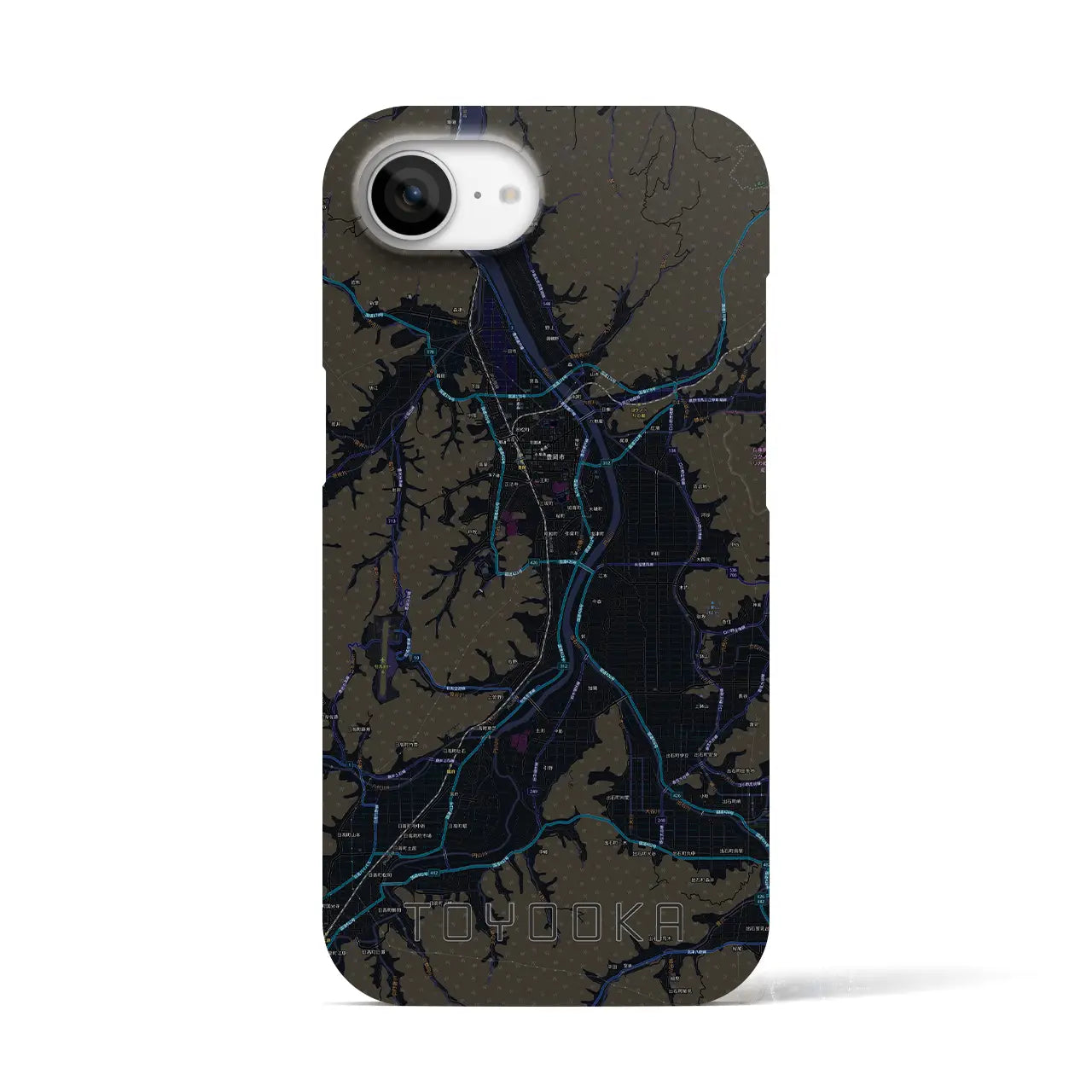 【豊岡(兵庫県)】地図柄iPhoneケース(バックカバータイプ)