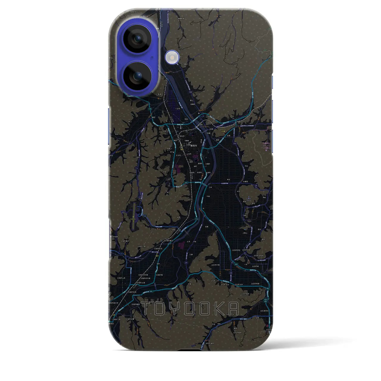 【豊岡(兵庫県)】地図柄iPhoneケース(バックカバータイプ)