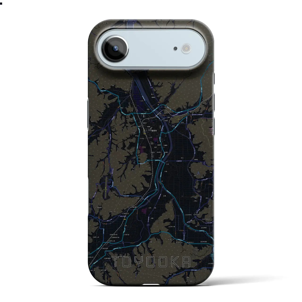 【豊岡(兵庫県)】地図柄iPhoneケース(バックカバータイプ)