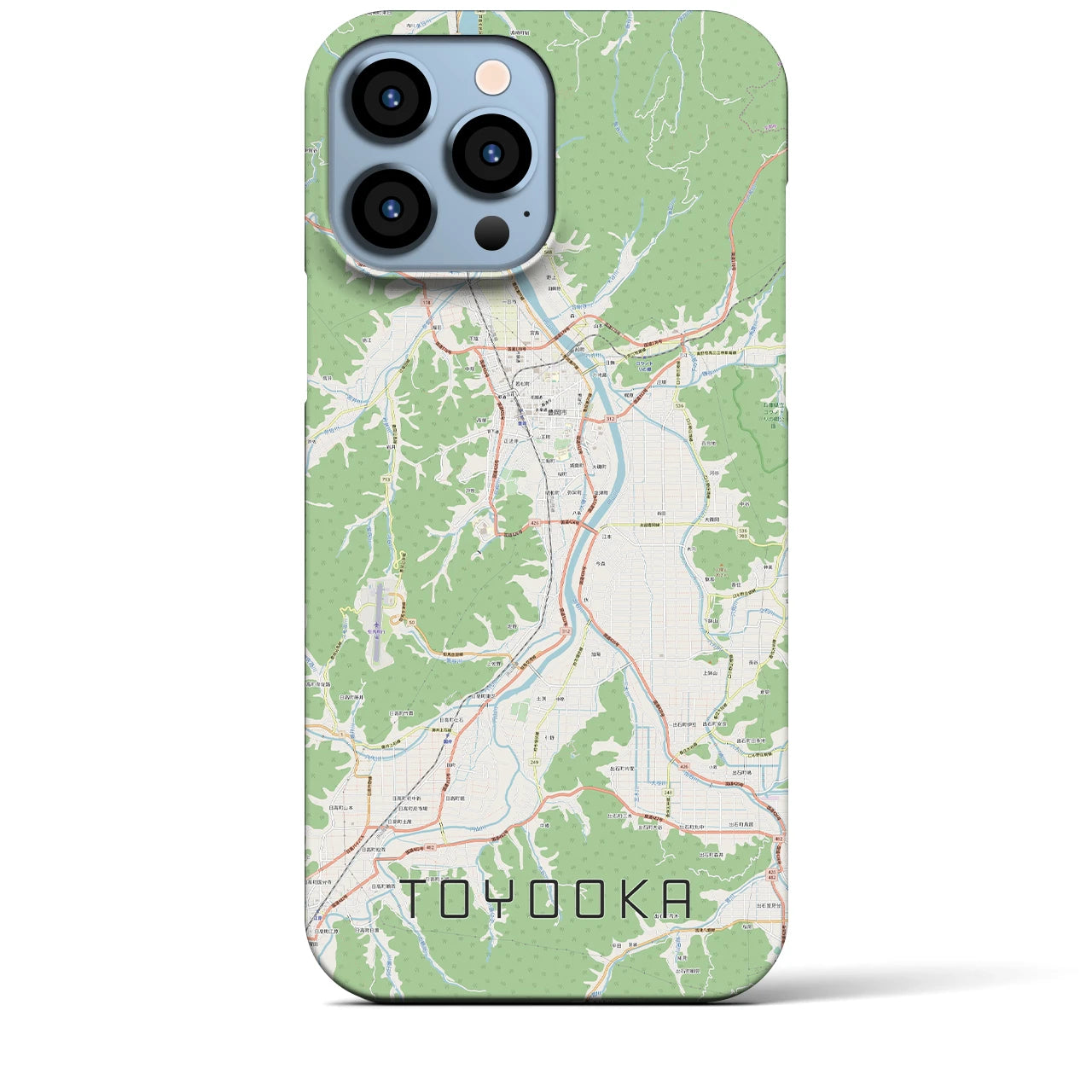 【豊岡(兵庫県)】地図柄iPhoneケース(バックカバータイプ)