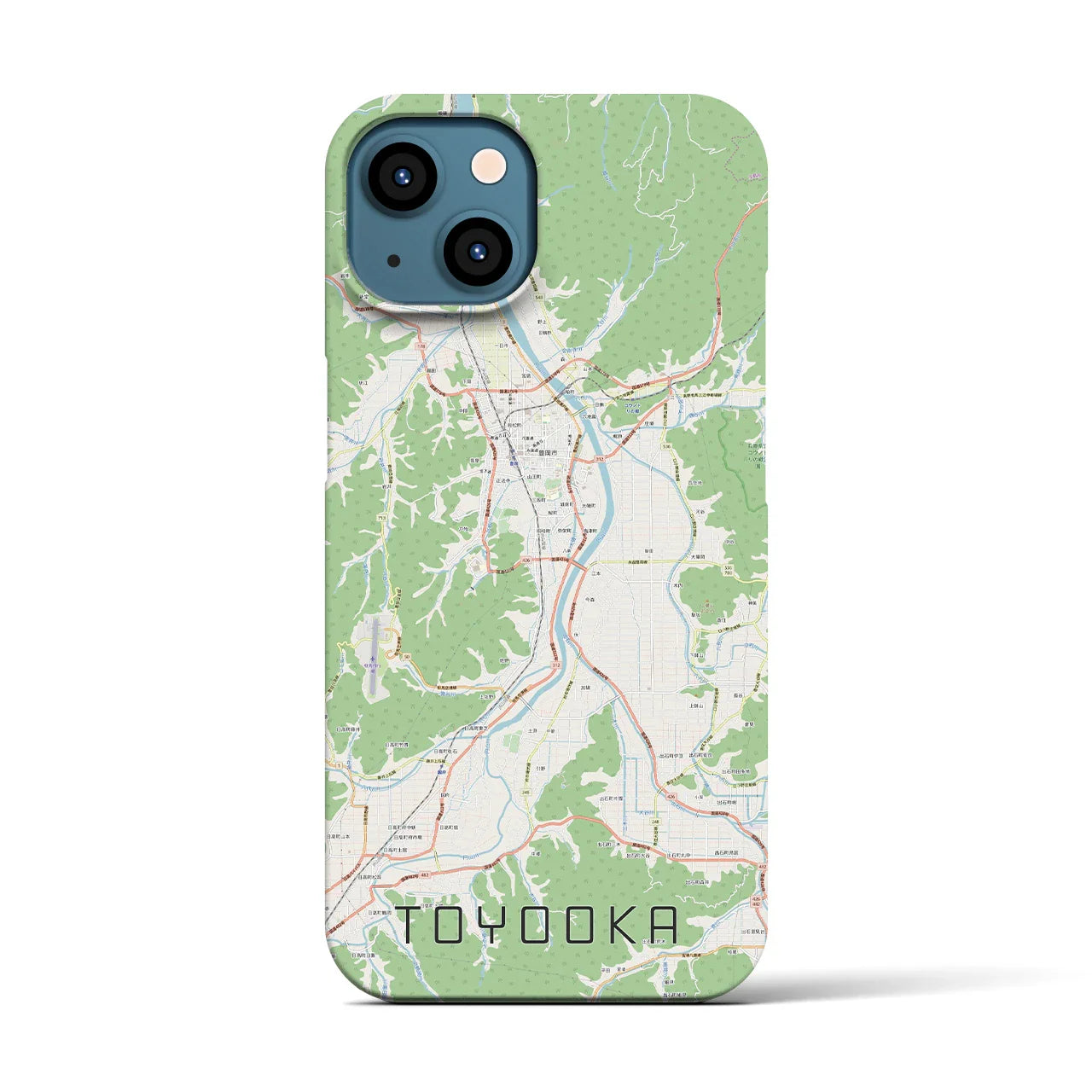 【豊岡(兵庫県)】地図柄iPhoneケース(バックカバータイプ)