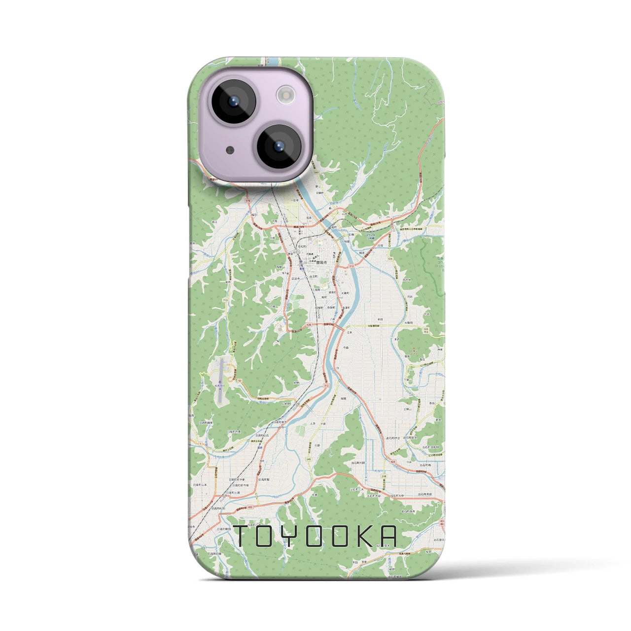 【豊岡(兵庫県)】地図柄iPhoneケース(バックカバータイプ)