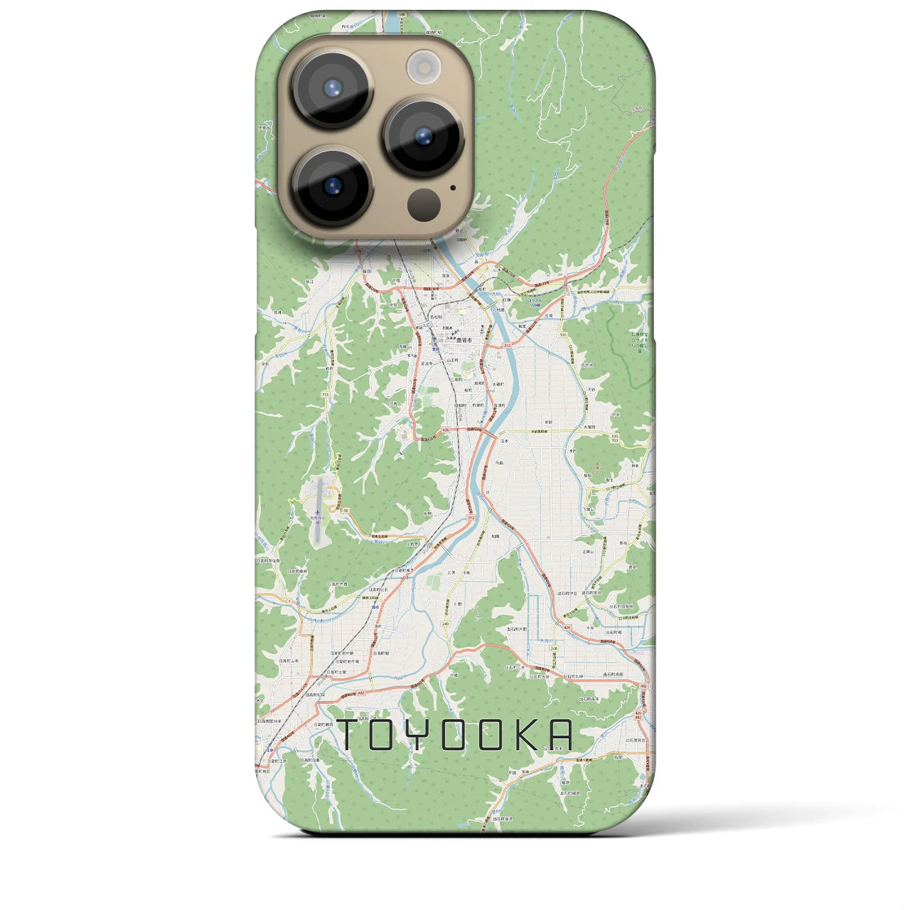 【豊岡(兵庫県)】地図柄iPhoneケース(バックカバータイプ)