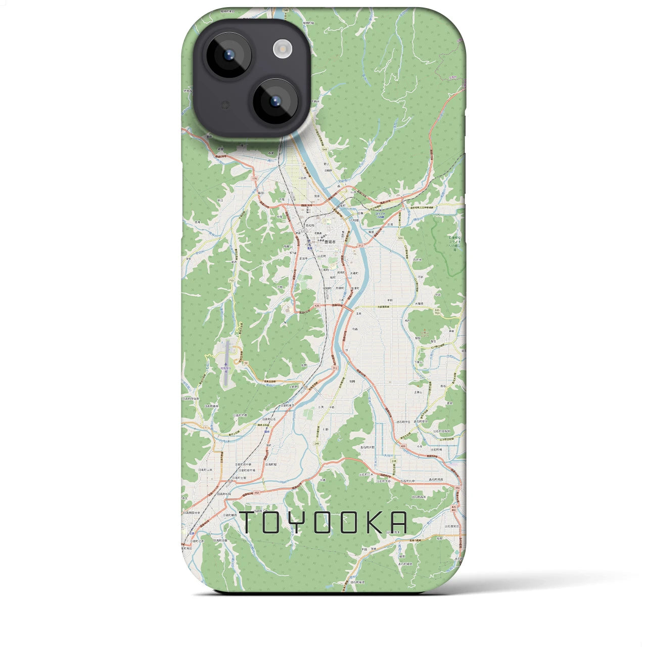 【豊岡(兵庫県)】地図柄iPhoneケース(バックカバータイプ)