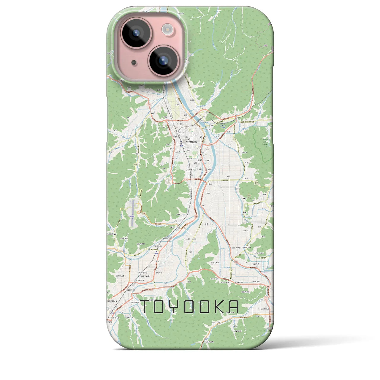 【豊岡(兵庫県)】地図柄iPhoneケース(バックカバータイプ)