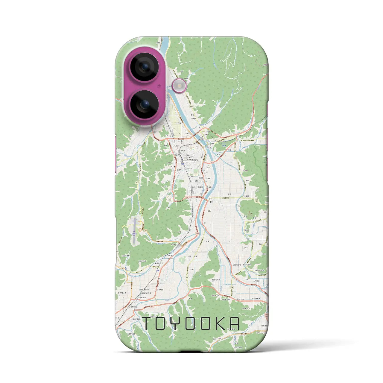 【豊岡(兵庫県)】地図柄iPhoneケース(バックカバータイプ)