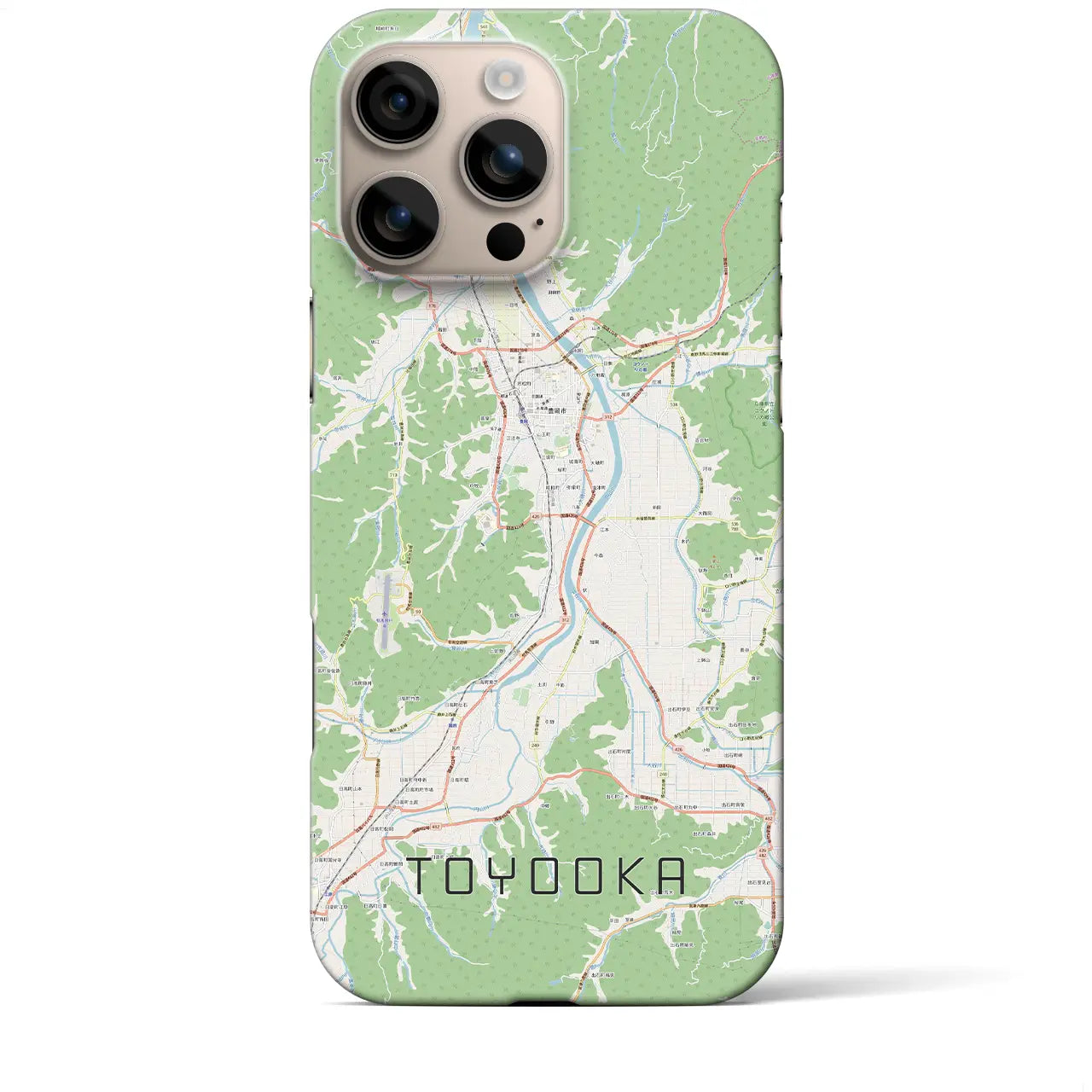 【豊岡(兵庫県)】地図柄iPhoneケース(バックカバータイプ)