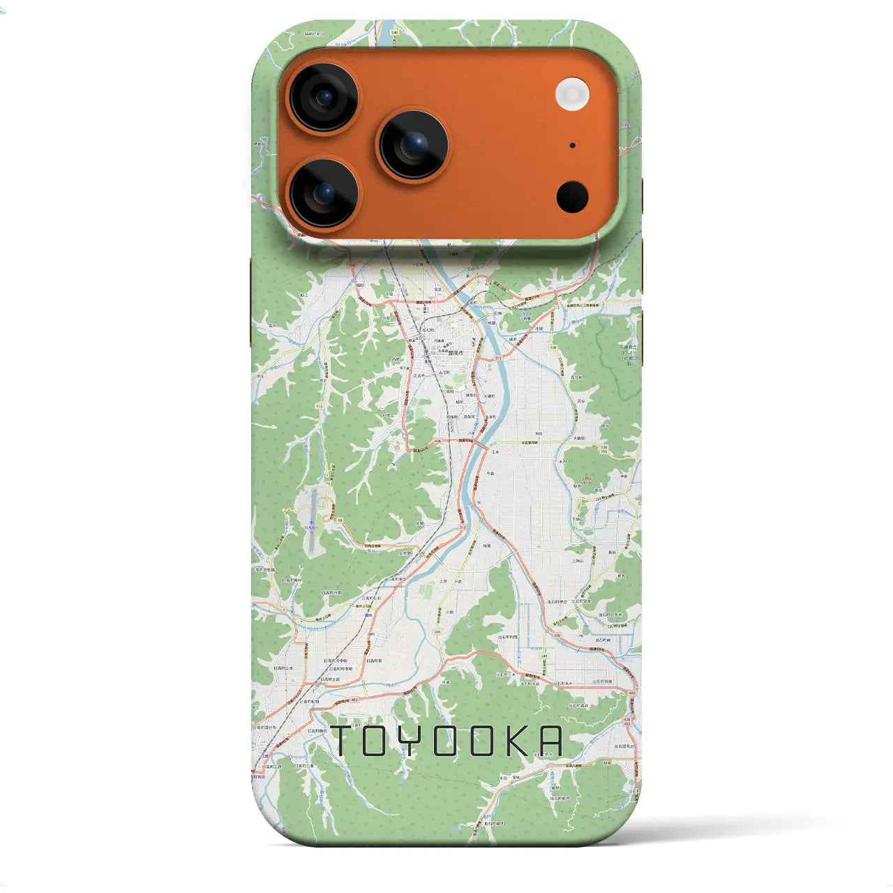 【豊岡(兵庫県)】地図柄iPhoneケース(バックカバータイプ)