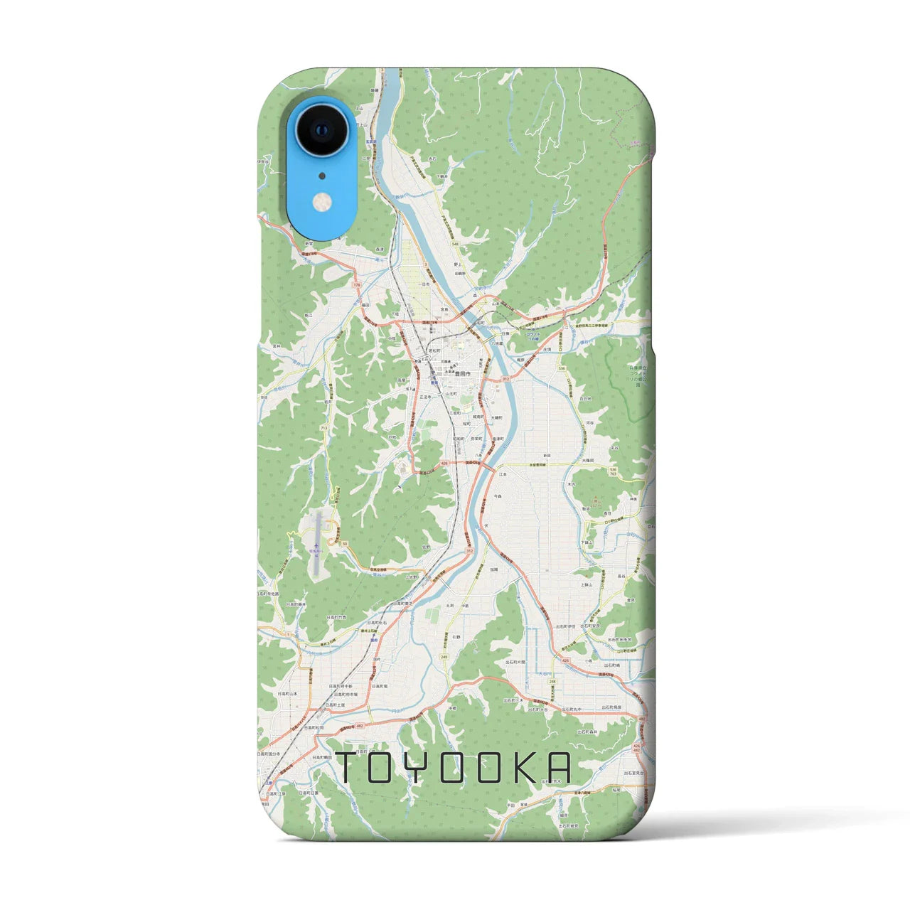 【豊岡(兵庫県)】地図柄iPhoneケース(バックカバータイプ)