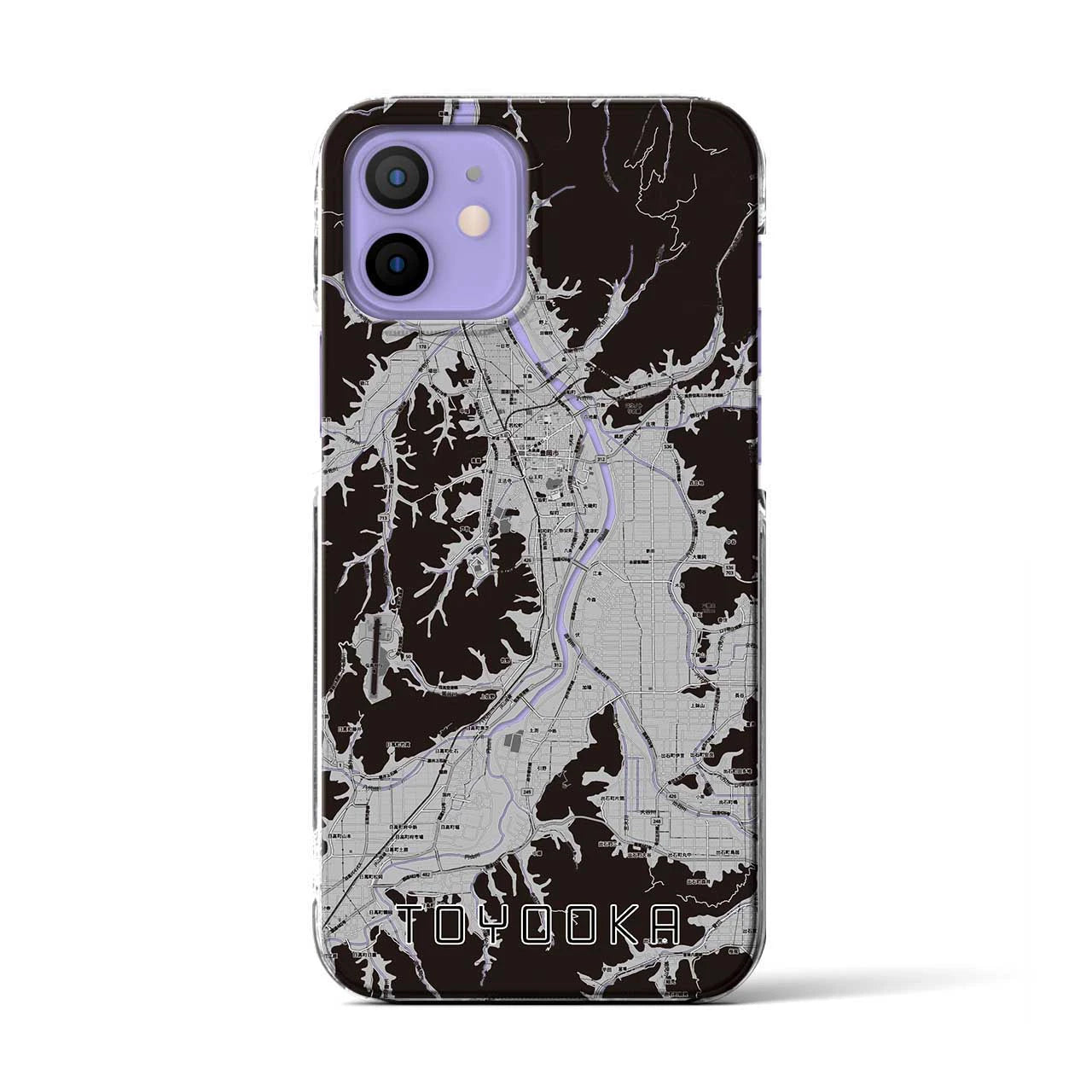 【豊岡(兵庫県)】地図柄iPhoneケース(クリアタイプ)