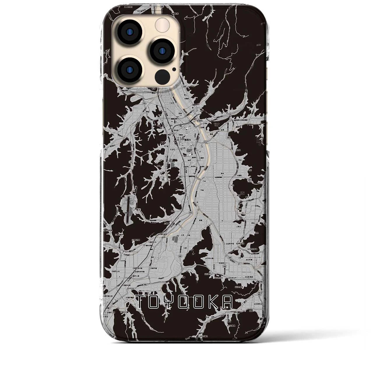 【豊岡(兵庫県)】地図柄iPhoneケース(クリアタイプ)