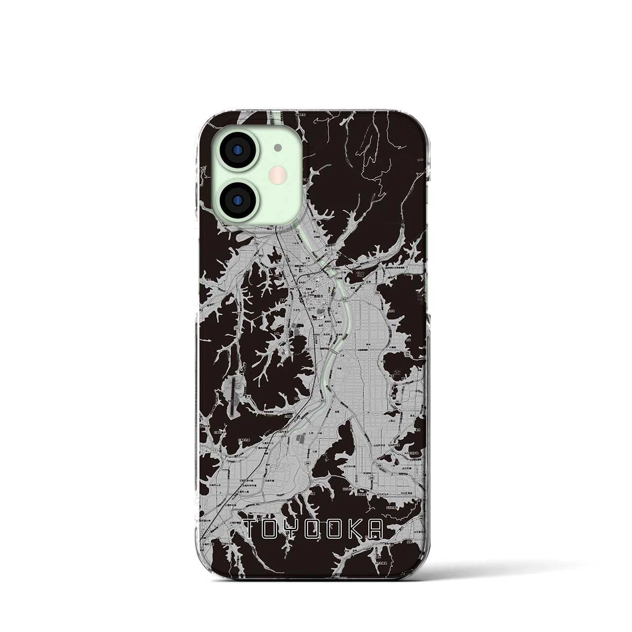 【豊岡(兵庫県)】地図柄iPhoneケース(クリアタイプ)