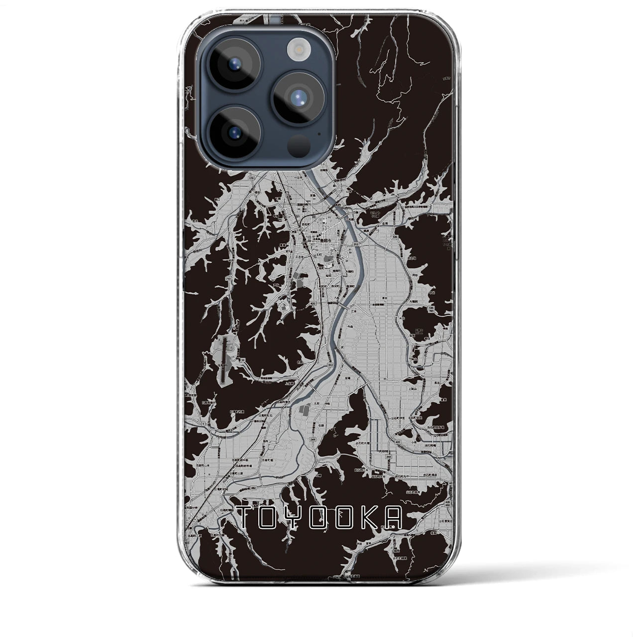 【豊岡(兵庫県)】地図柄iPhoneケース(クリアタイプ)