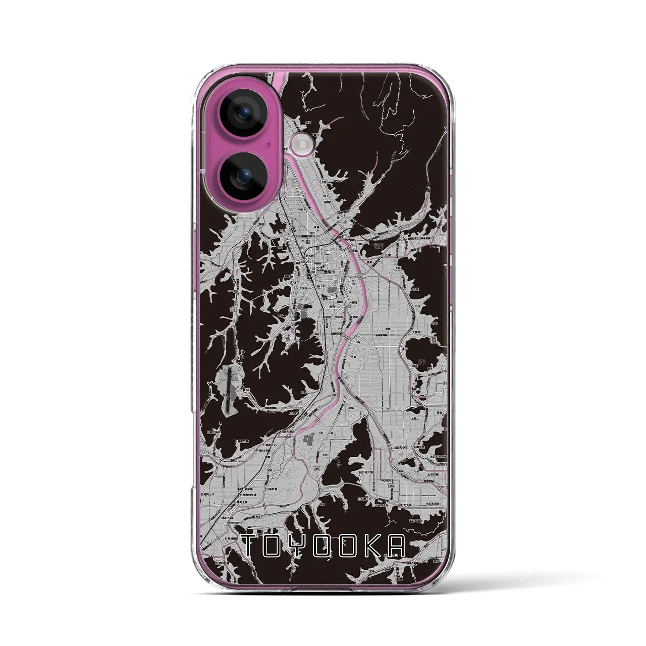 【豊岡(兵庫県)】地図柄iPhoneケース(クリアタイプ)