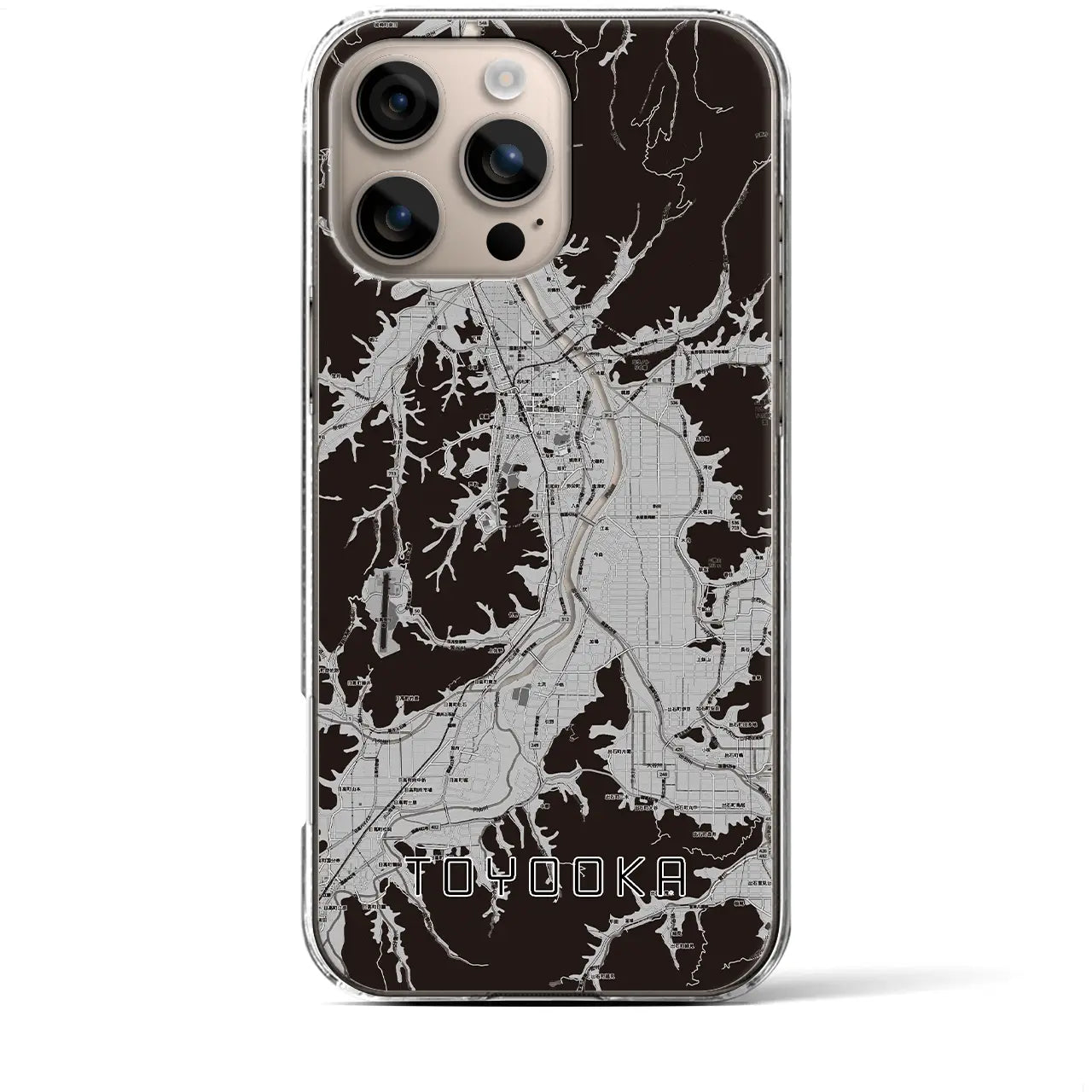 【豊岡(兵庫県)】地図柄iPhoneケース(クリアタイプ)