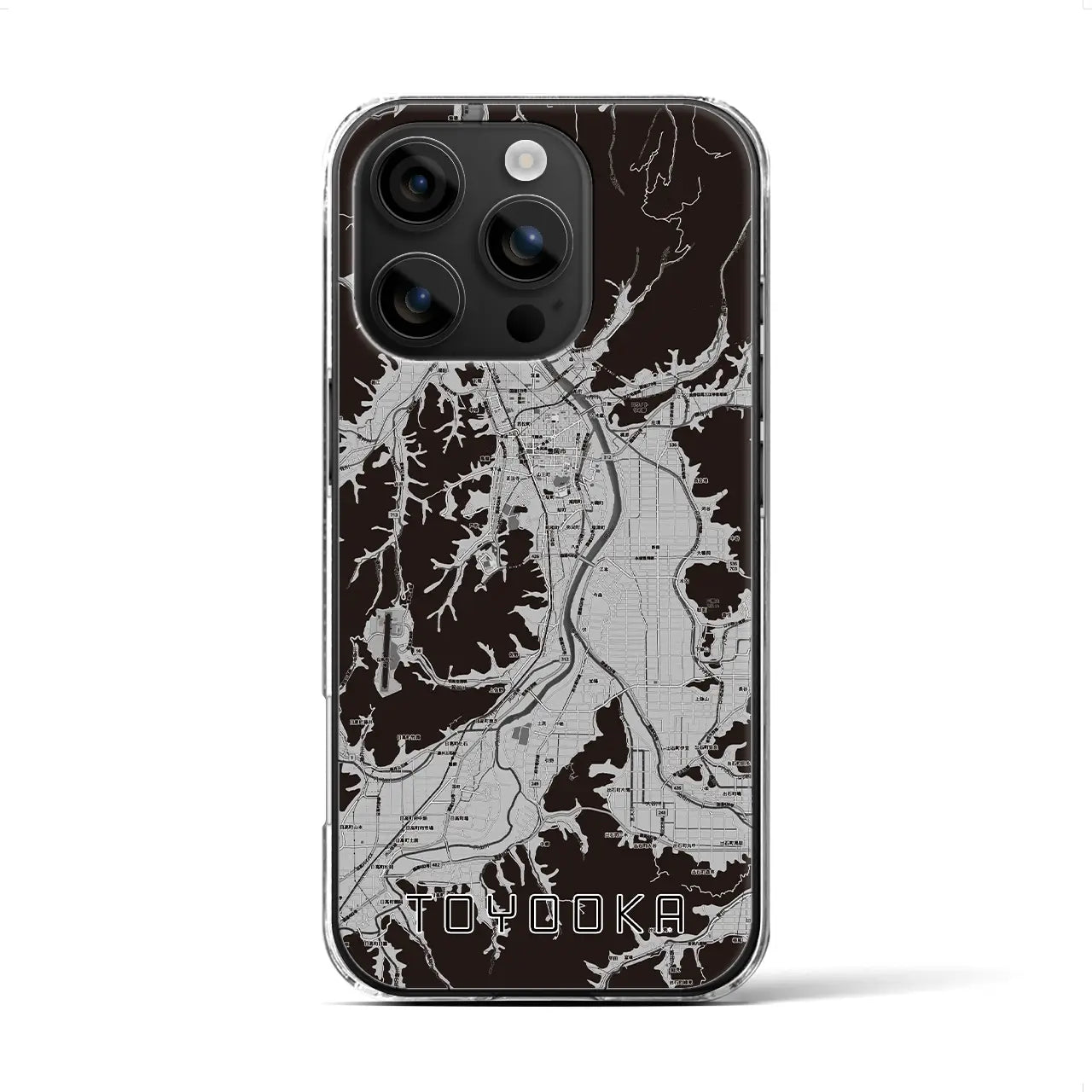 【豊岡(兵庫県)】地図柄iPhoneケース(クリアタイプ)