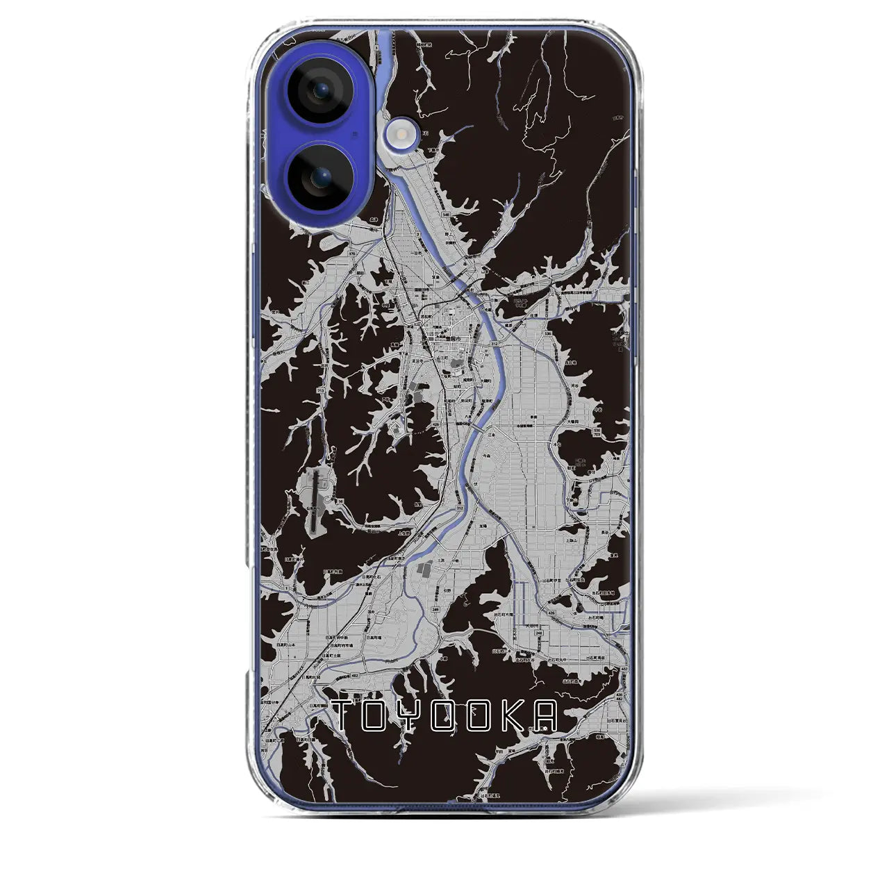 【豊岡(兵庫県)】地図柄iPhoneケース(クリアタイプ)