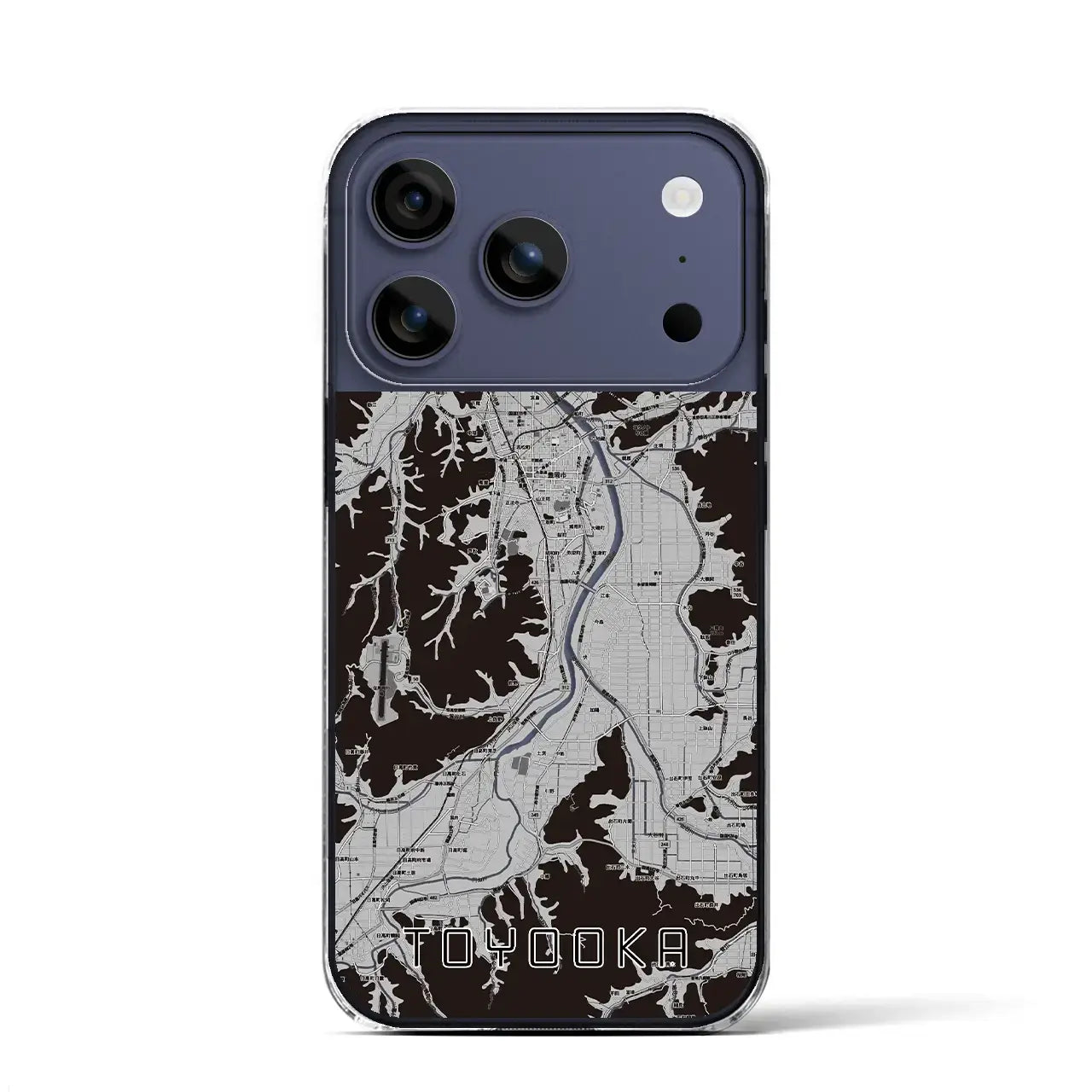 【豊岡(兵庫県)】地図柄iPhoneケース(クリアタイプ)