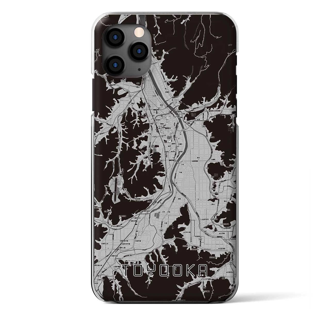 【豊岡(兵庫県)】地図柄iPhoneケース(クリアタイプ)