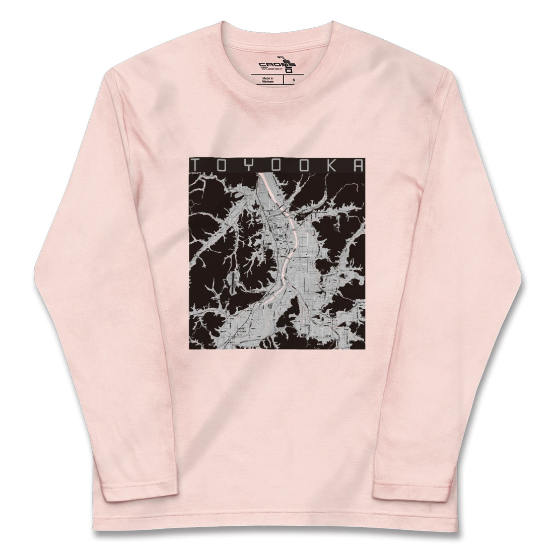 【豊岡(兵庫県)】地図柄ロングスリーブTシャツ